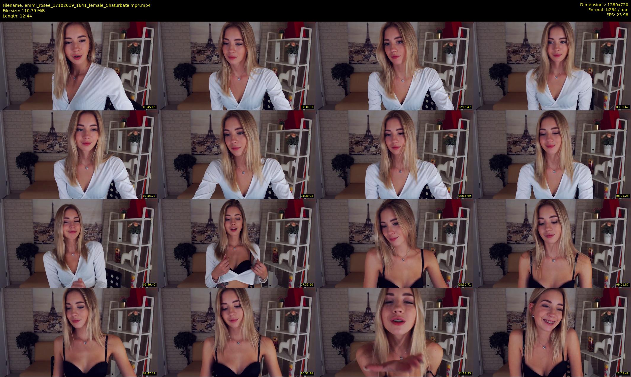 emmi_rosee — 13 minute Chaturbate female cam show recording, 720p, Oct 17, 2019