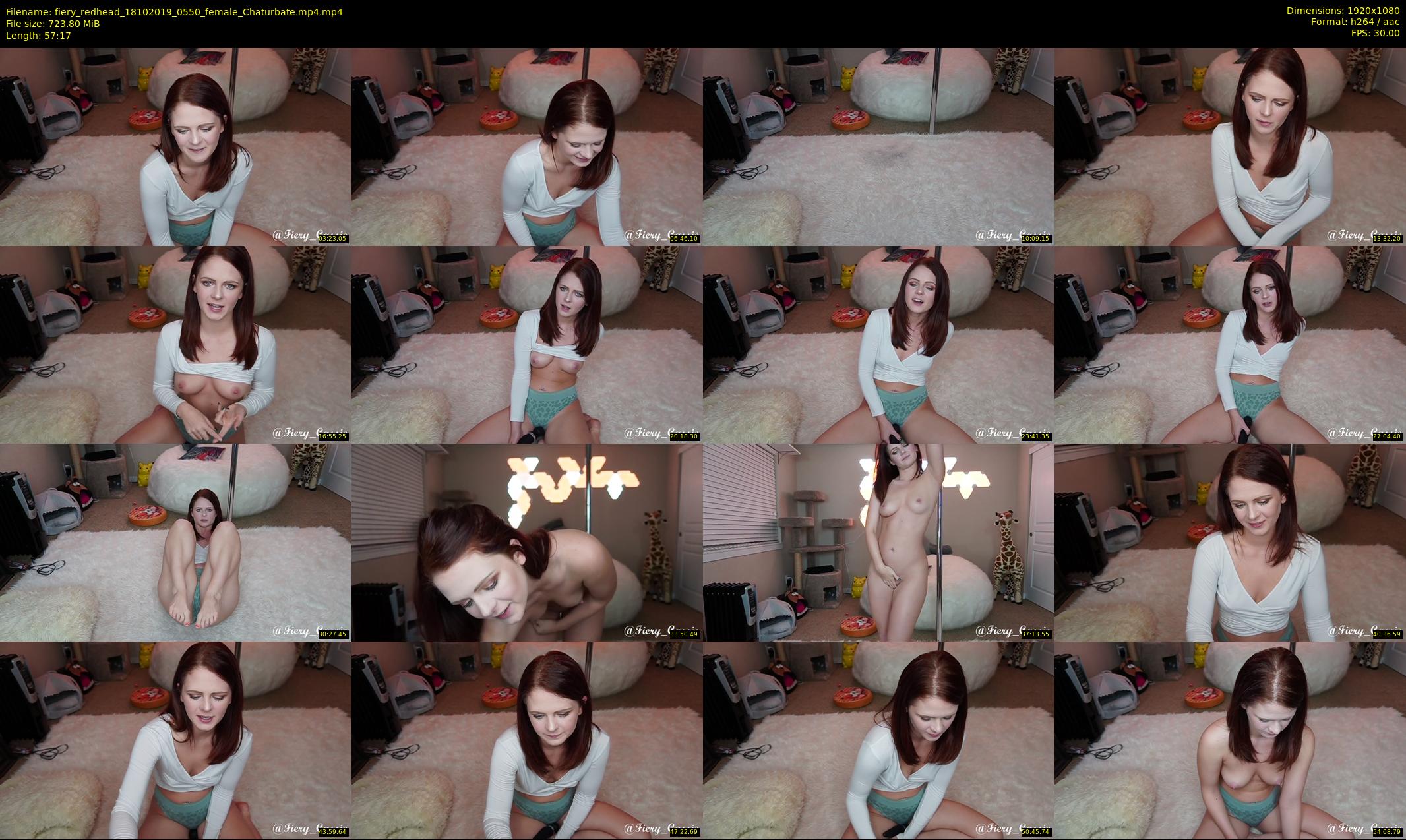 fiery_redhead — 58 minute Chaturbate female cam show recording, 1080p, Oct 18, 2019