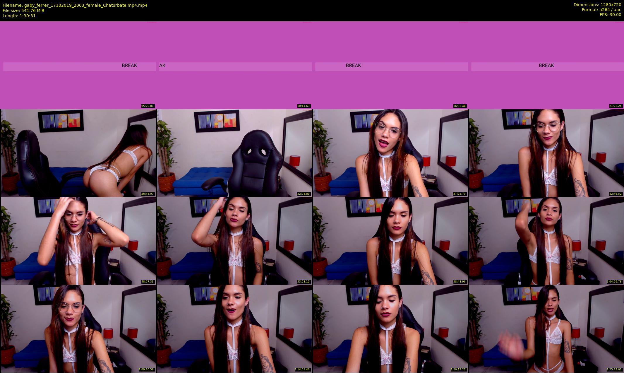 gaby_ferrer — 91 minute Chaturbate female cam show recording, 720p, Oct 17, 2019