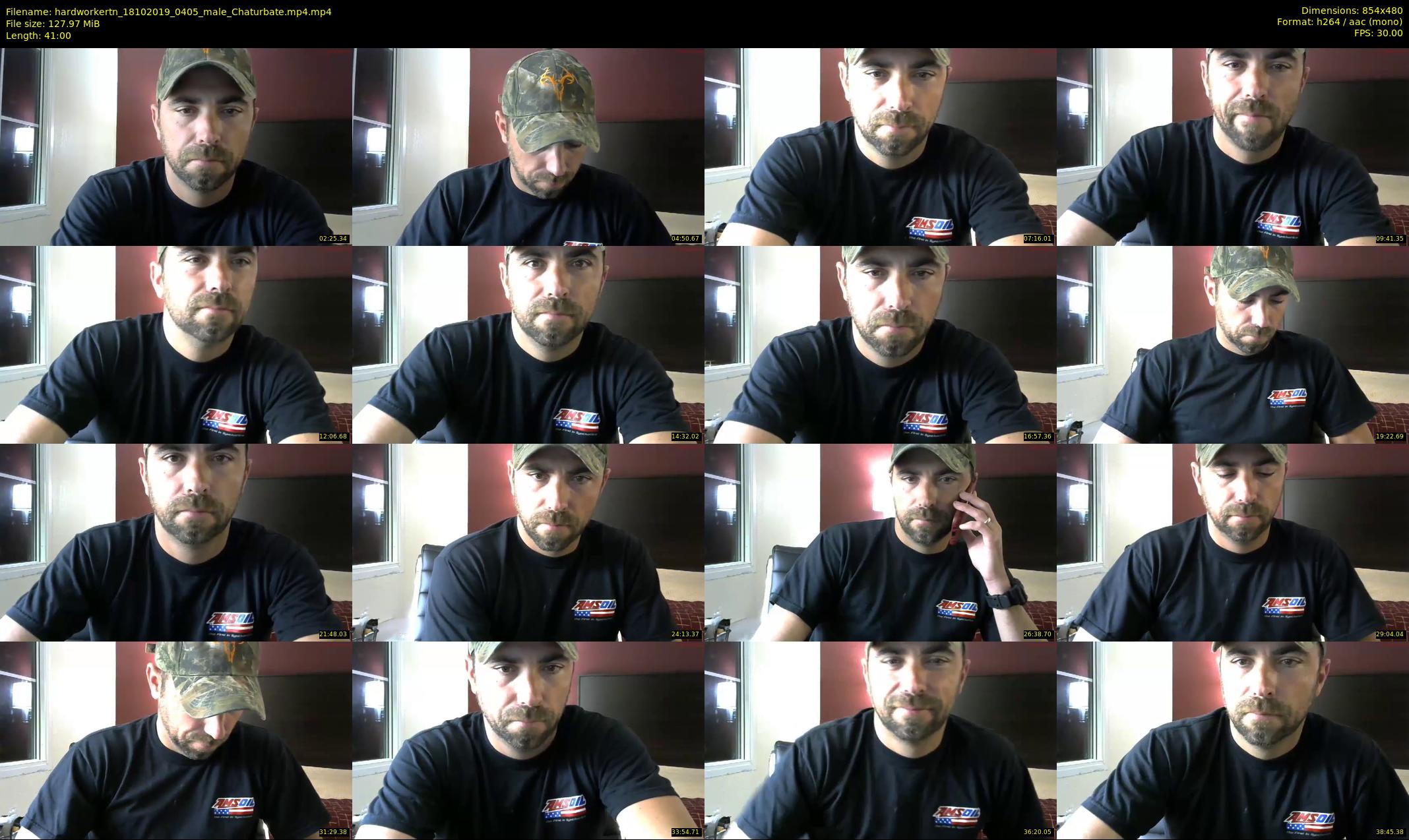 hardworkertn — 41 minute Chaturbate male cam show recording, 480p, Oct 18, 2019