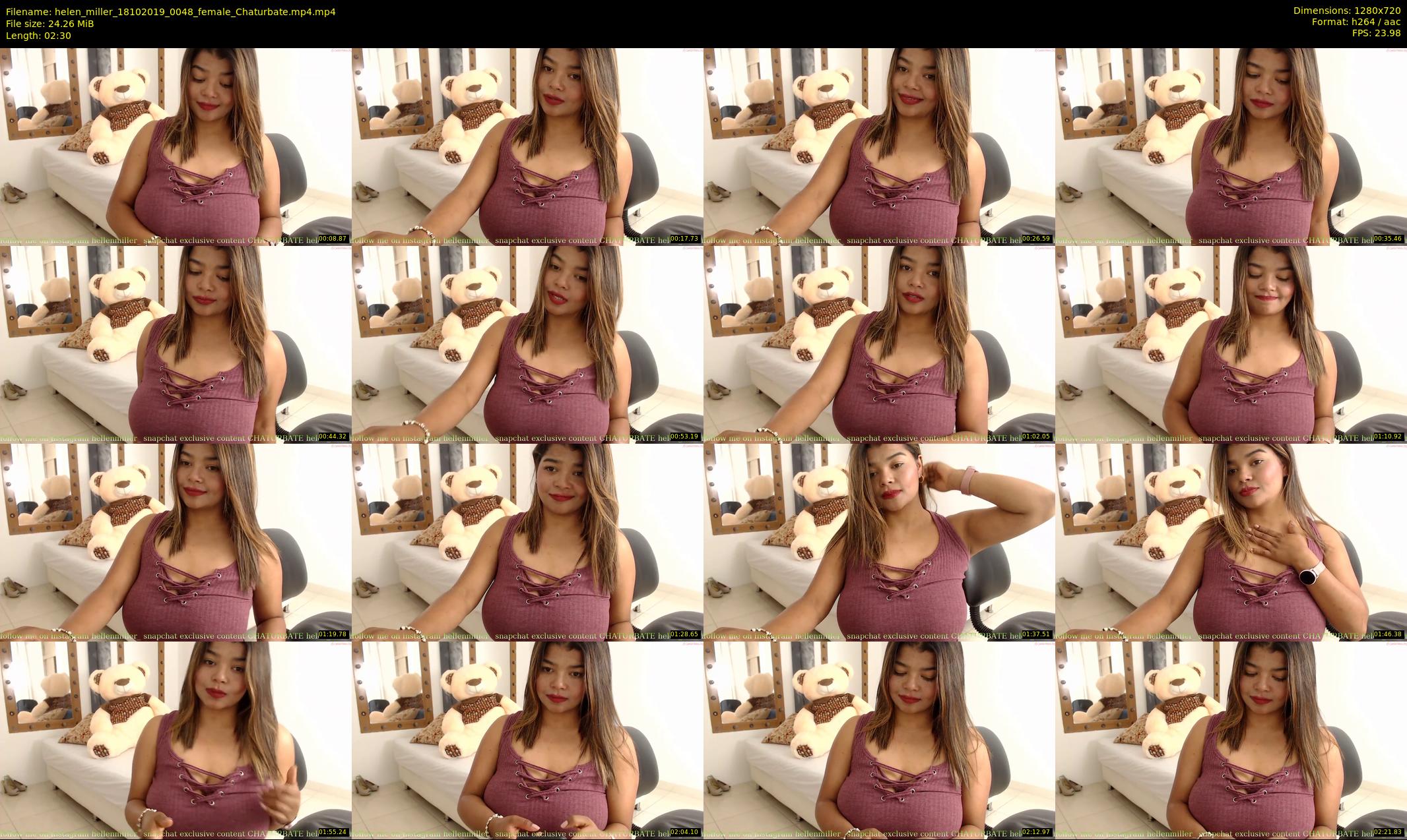helen_miller — 3 minute Chaturbate female cam show recording, 720p, Oct 18, 2019