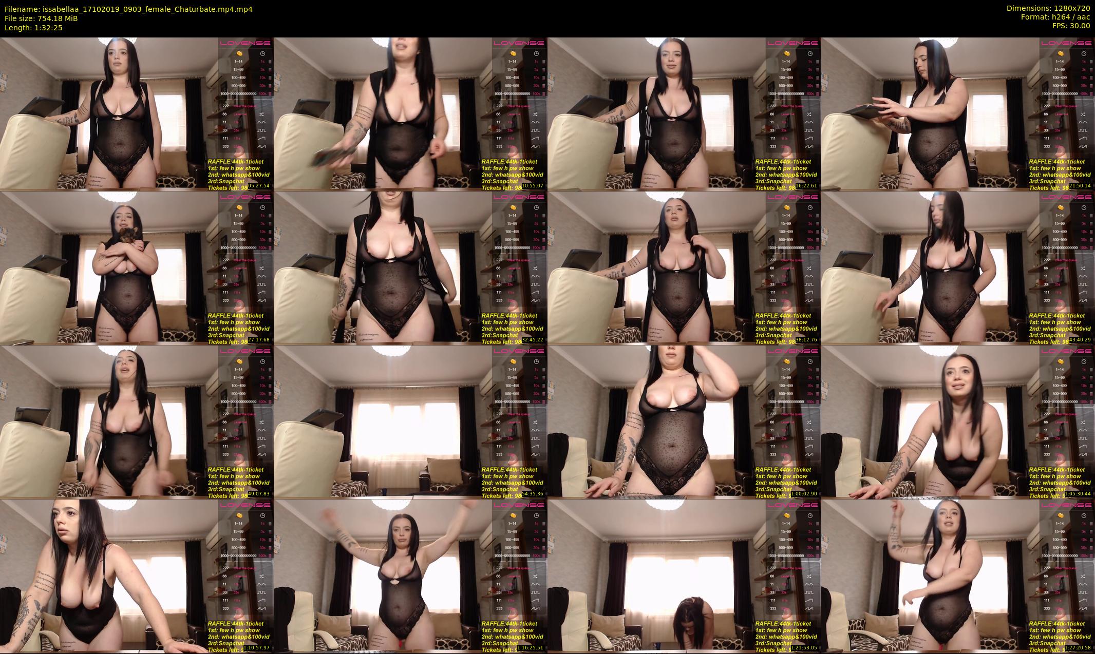 issabellaa — 93 minute Chaturbate female cam show recording, 720p, Oct 17, 2019