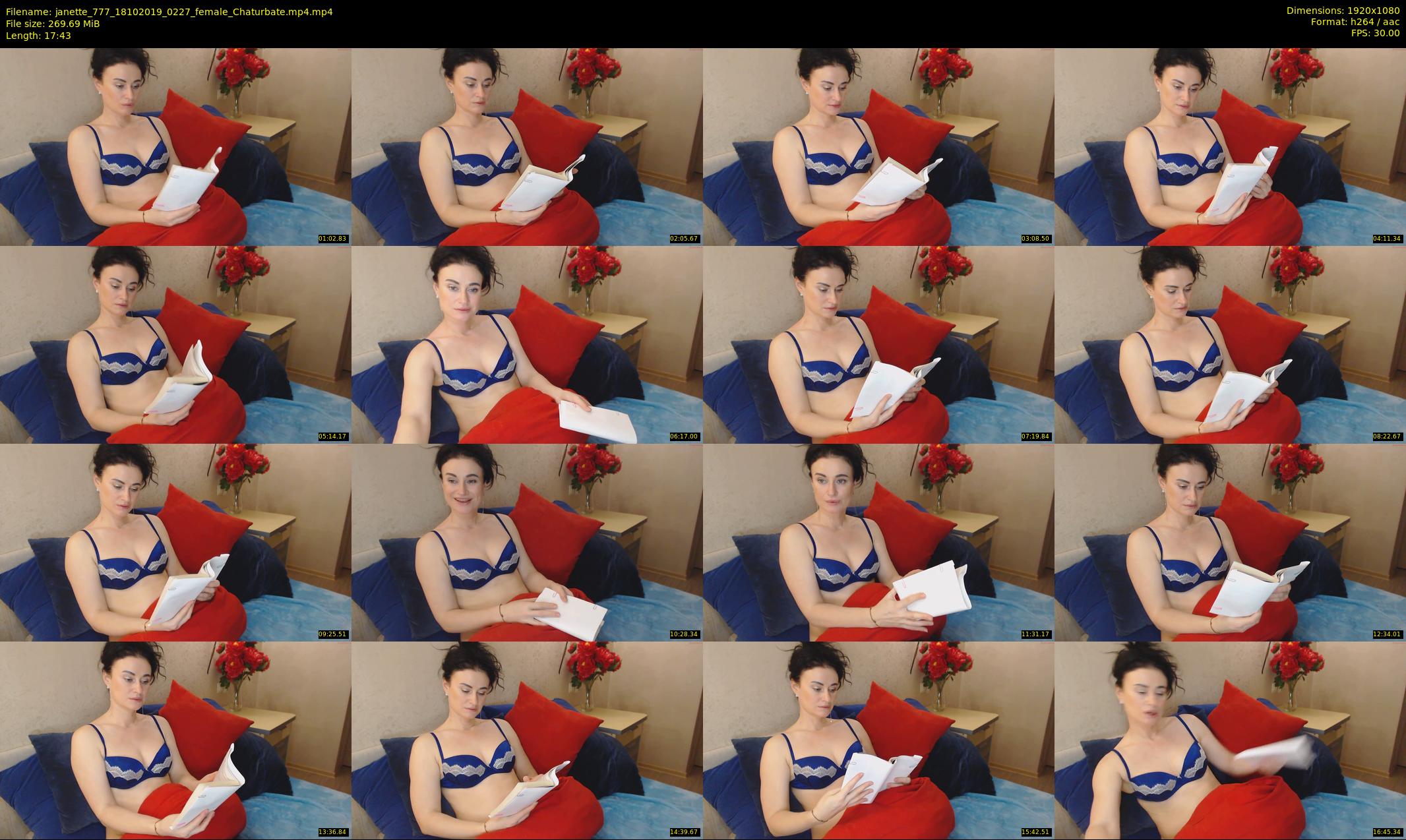 janette_777 — 18 minute Chaturbate female cam show recording, 1080p, Oct 18, 2019