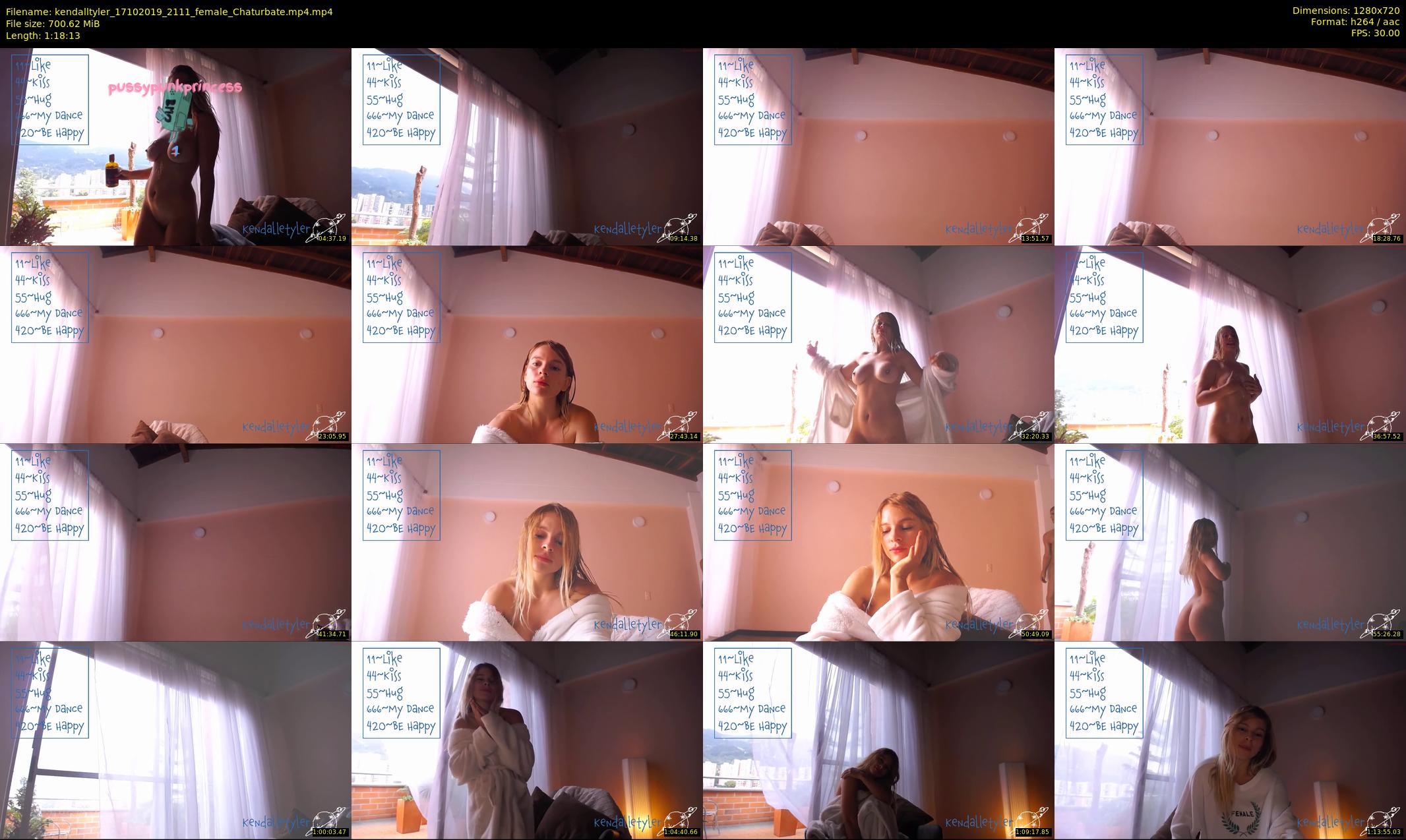 kendalltyler — 79 minute Chaturbate female cam show recording, 720p, Oct 17, 2019