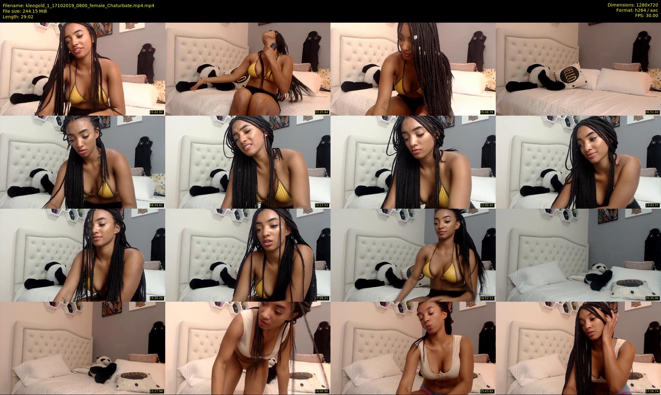 kleogold_1 — 30 minute Chaturbate female cam show recording, 720p, Oct 17, 2019