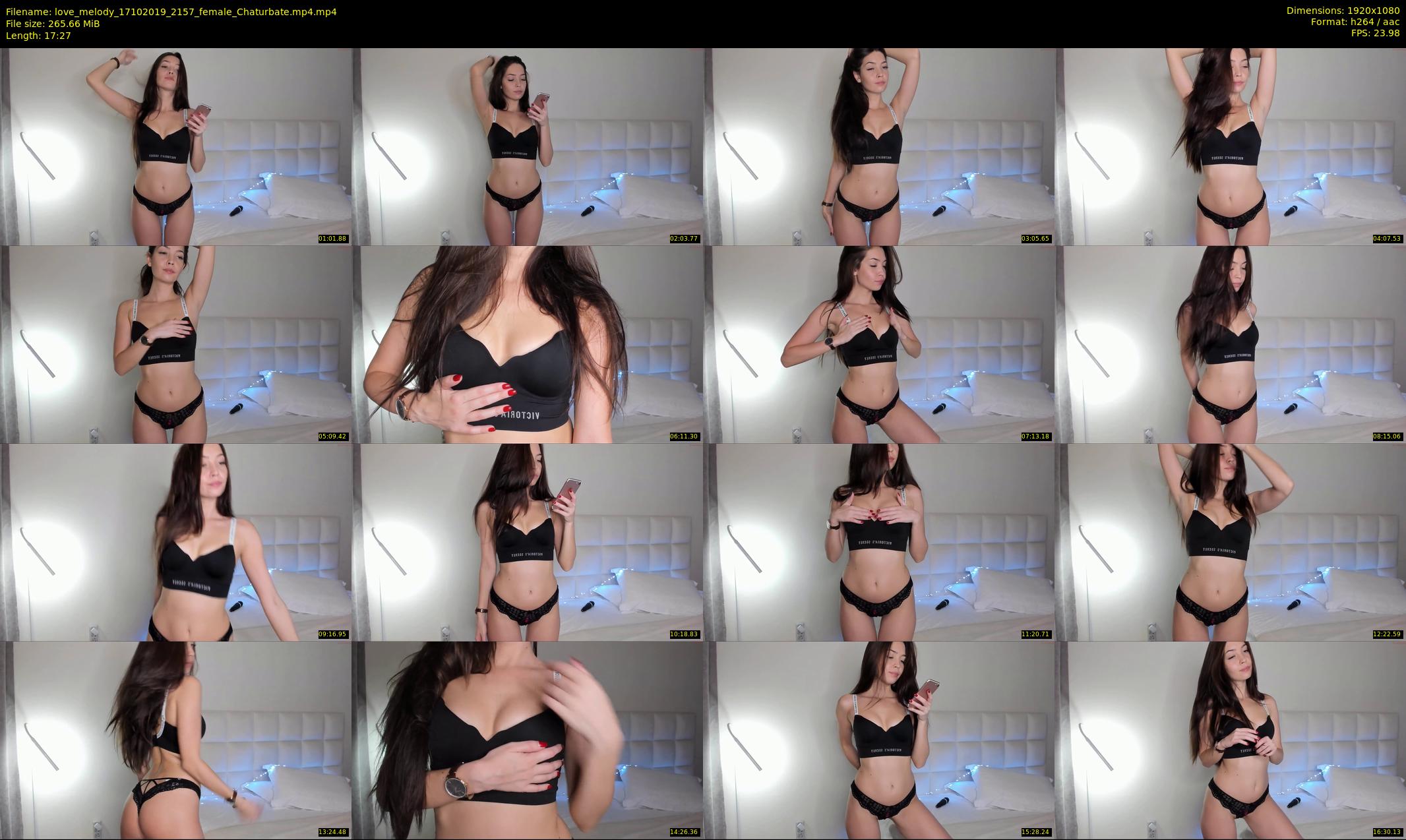 love_melody — 18 minute Chaturbate female cam show recording, 1080p, Oct 17, 2019