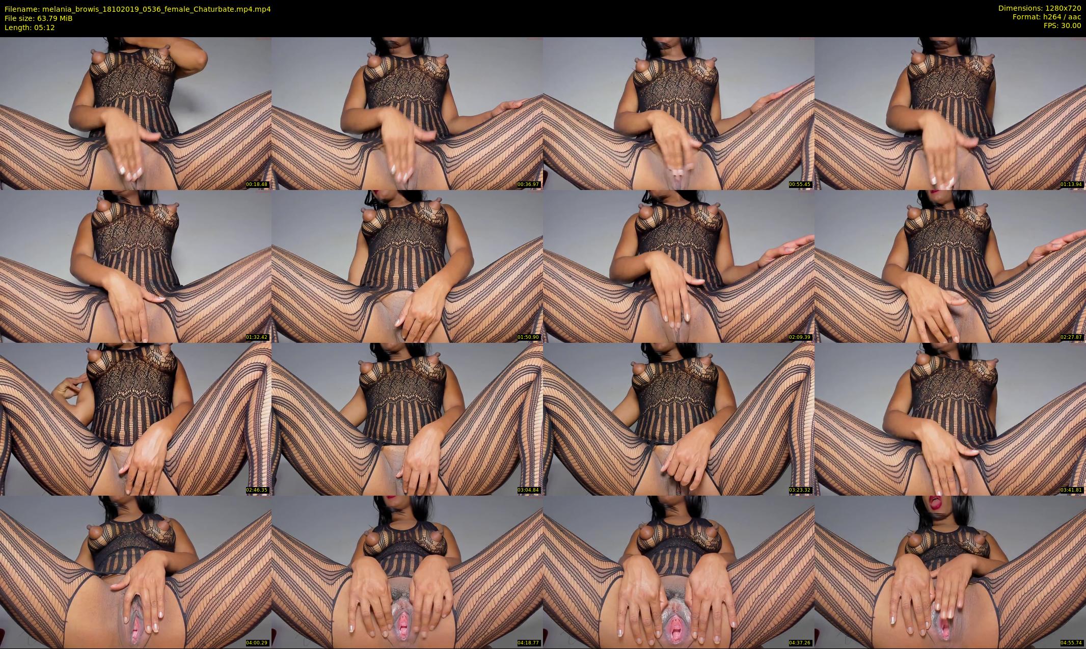 melania_browis — 6 minute Chaturbate female cam show recording, 720p, Oct 18, 2019