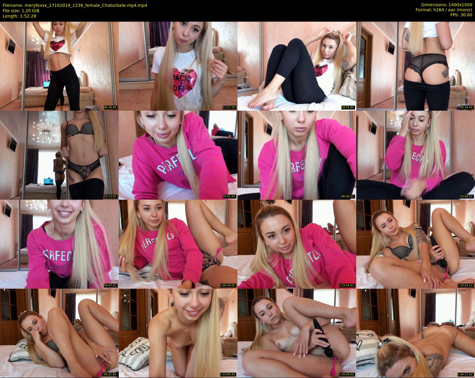 meryfoxxx — 113 minute Chaturbate female cam show recording, 720p, Oct 17, 2019