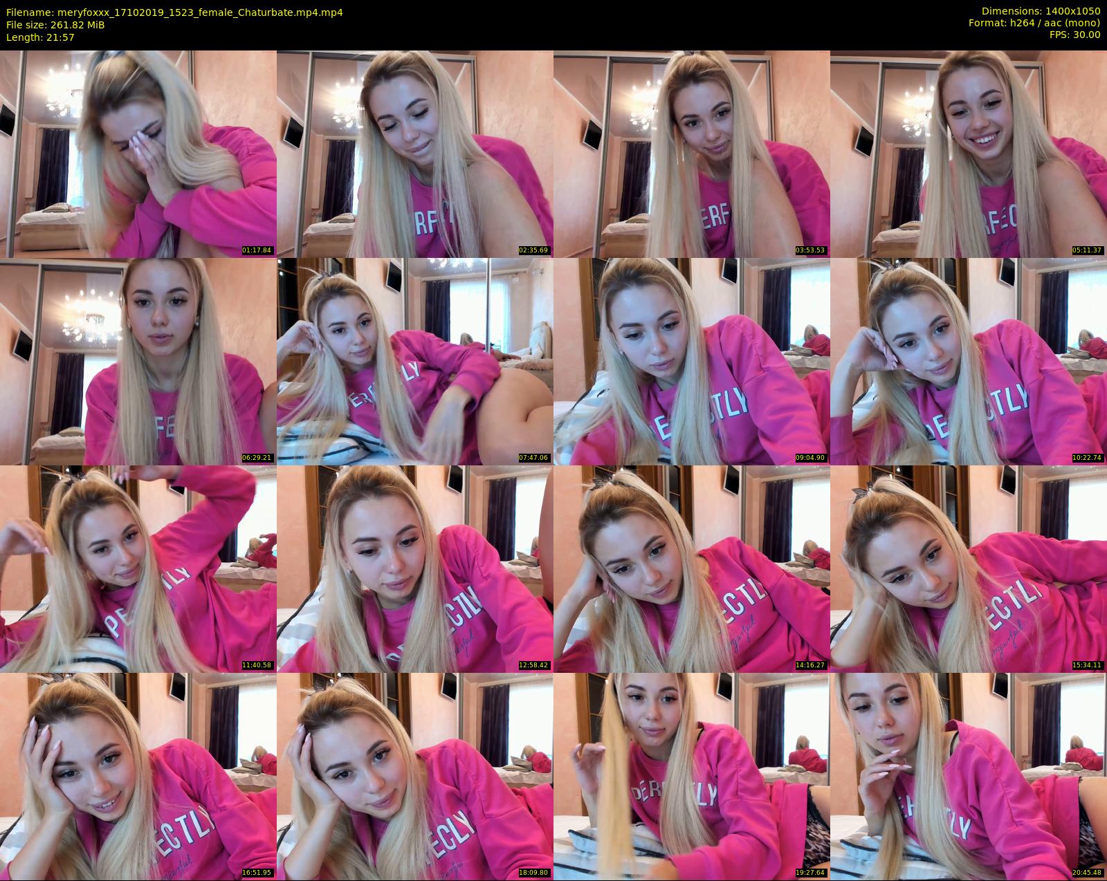 meryfoxxx — 22 minute Chaturbate female cam show recording, 720p, Oct 17, 2019