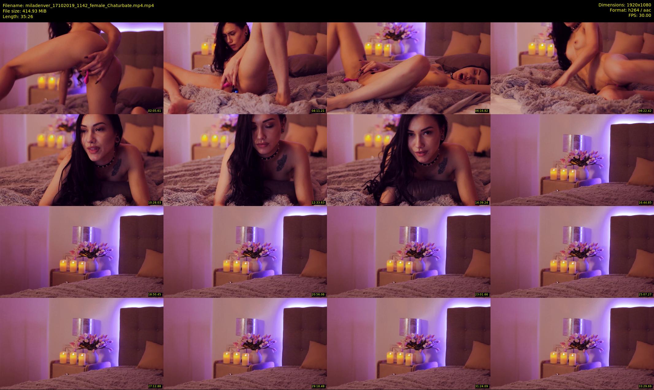 miladenver — 36 minute Chaturbate female cam show recording, 1080p, Oct 17, 2019