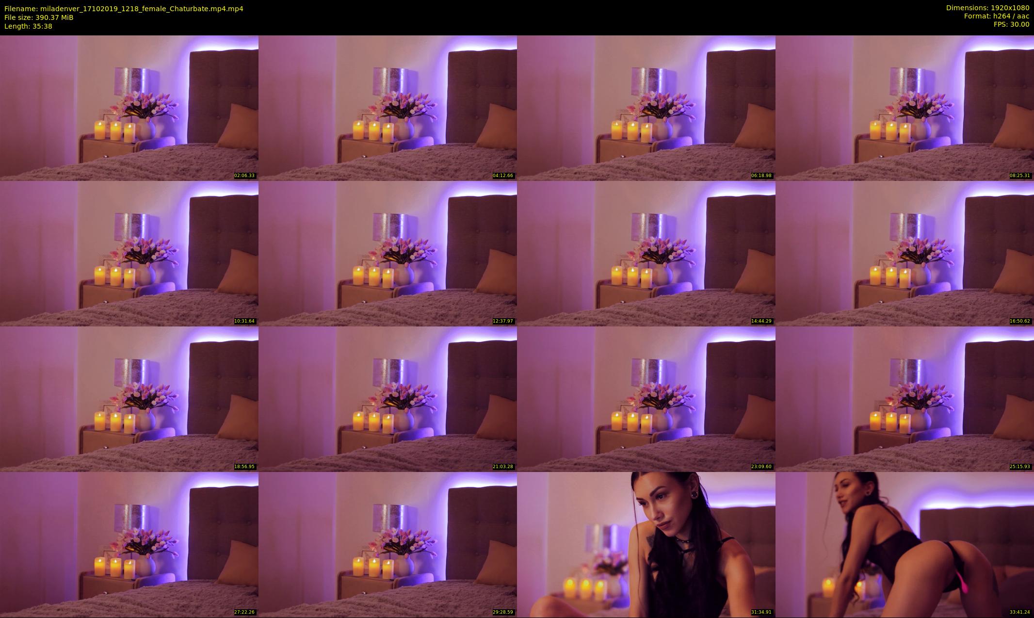 miladenver — 36 minute Chaturbate female cam show recording, 1080p, Oct 17, 2019