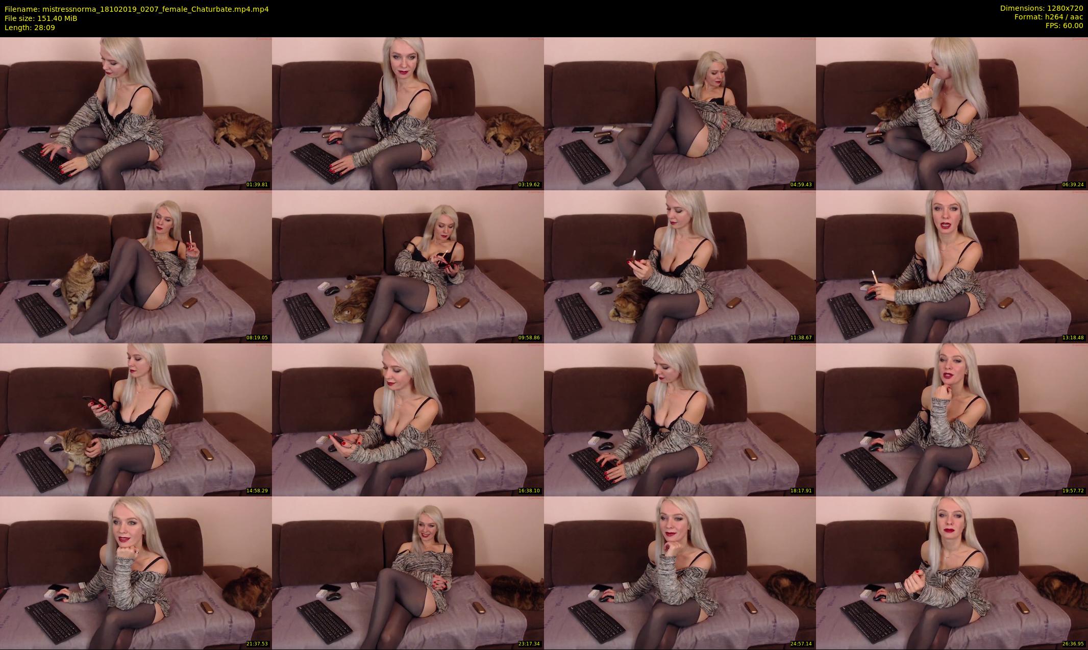 mistressnorma — 29 minute Chaturbate female cam show recording, 720p, Oct 18, 2019