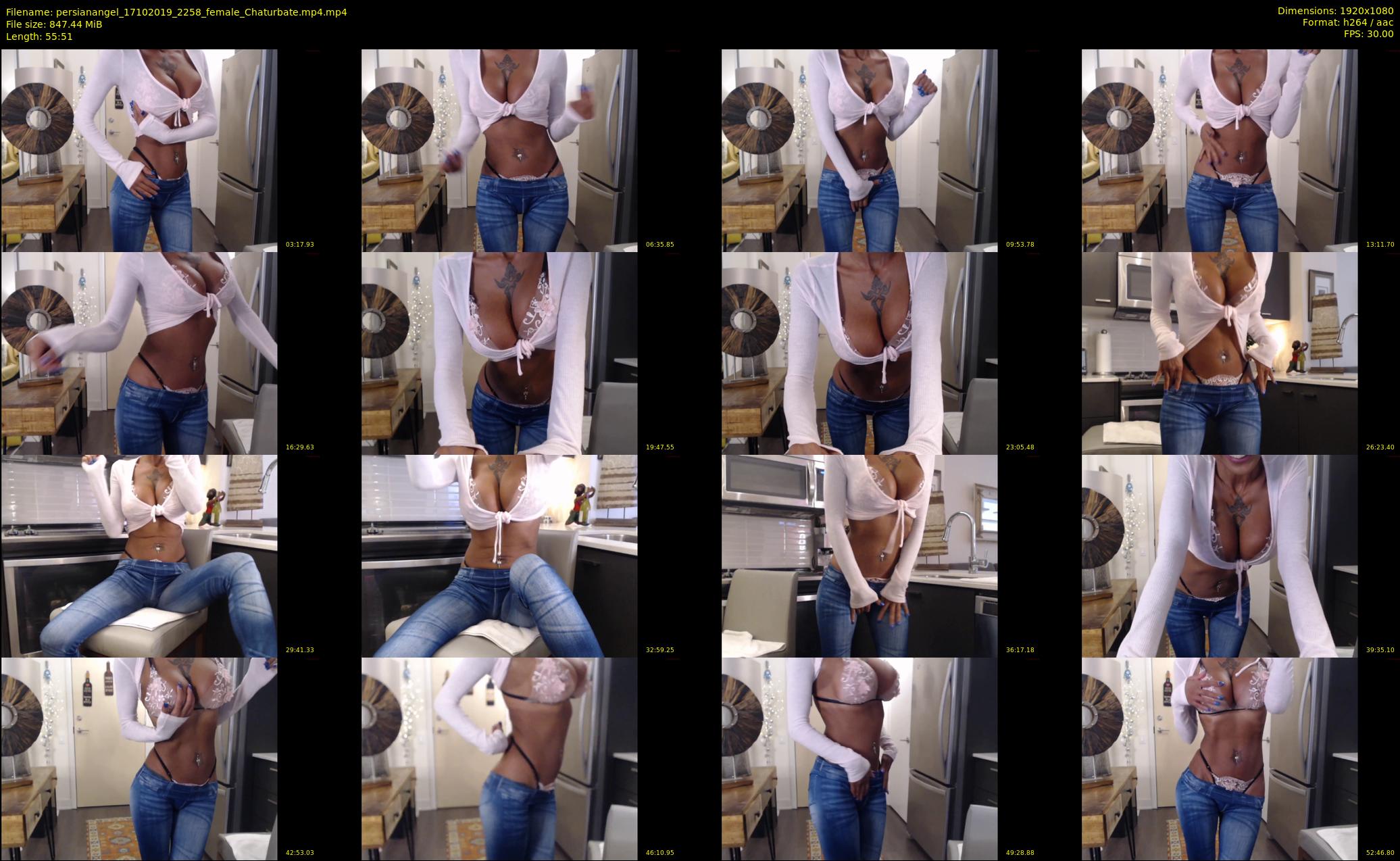 persianangel — 56 minute Chaturbate female cam show recording, 1080p, Oct 17, 2019
