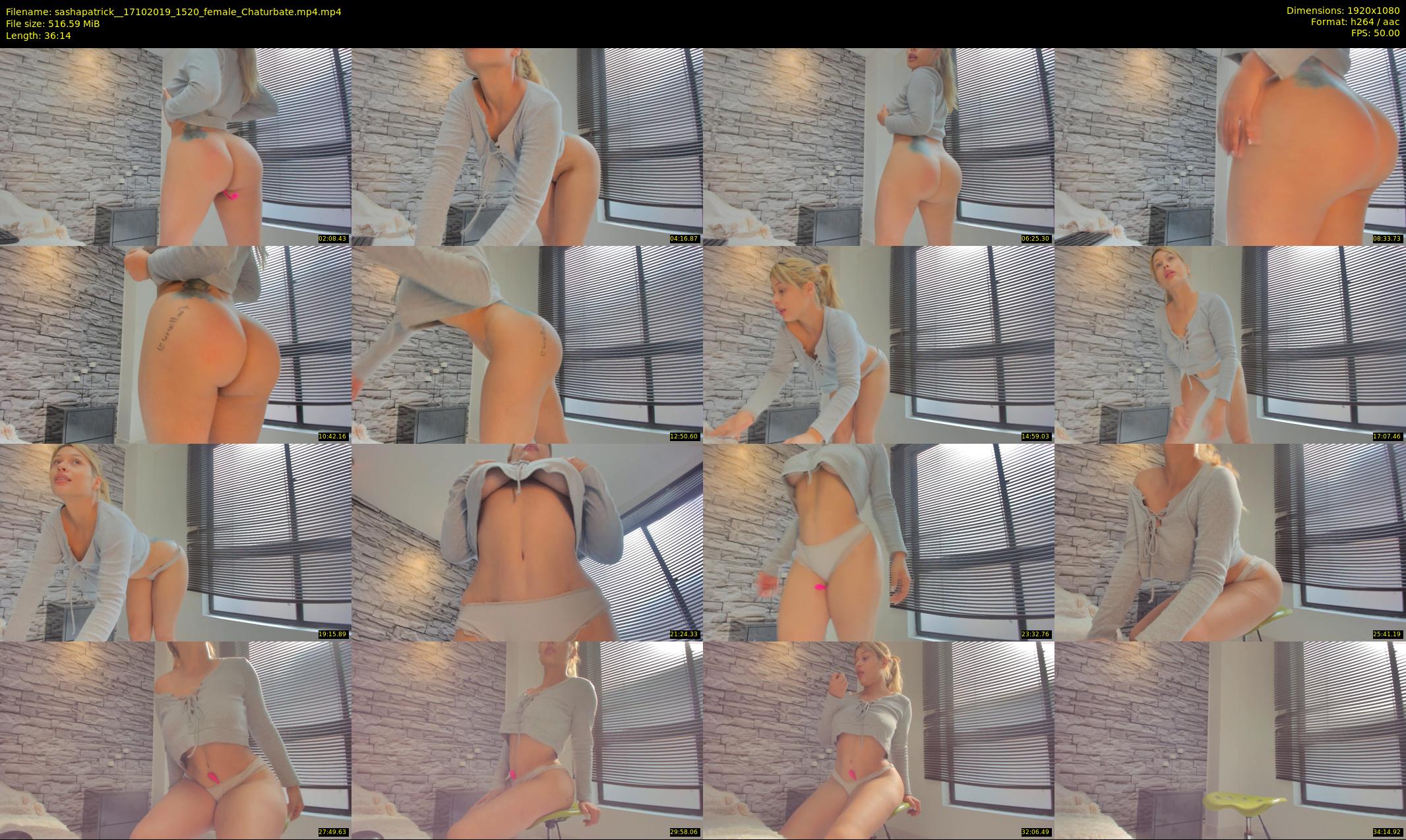 sashapatrick_ — 37 minute Chaturbate female cam show recording, 1080p, Oct 17, 2019
