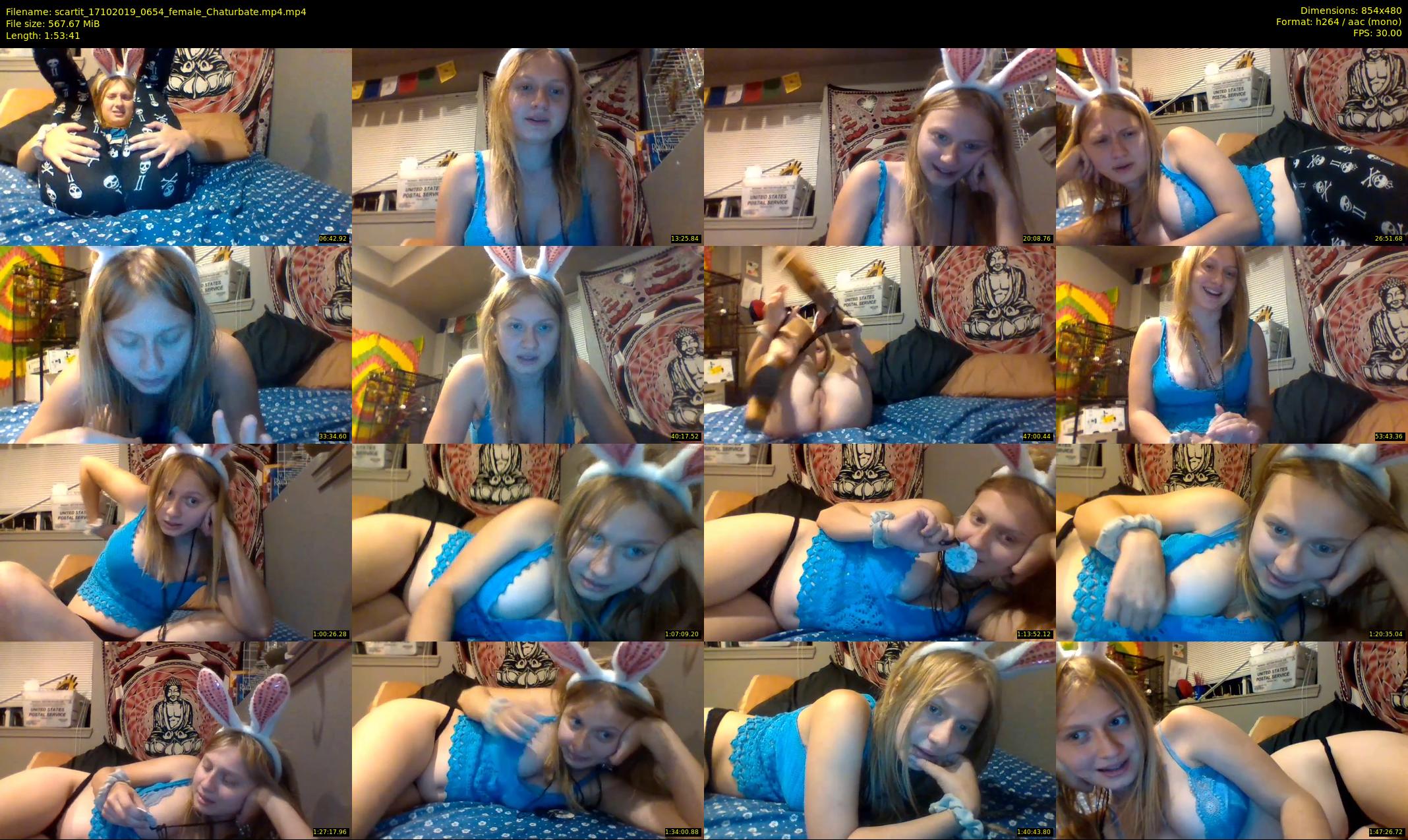 scartit — 114 minute Chaturbate female cam show recording, 480p, Oct 17, 2019