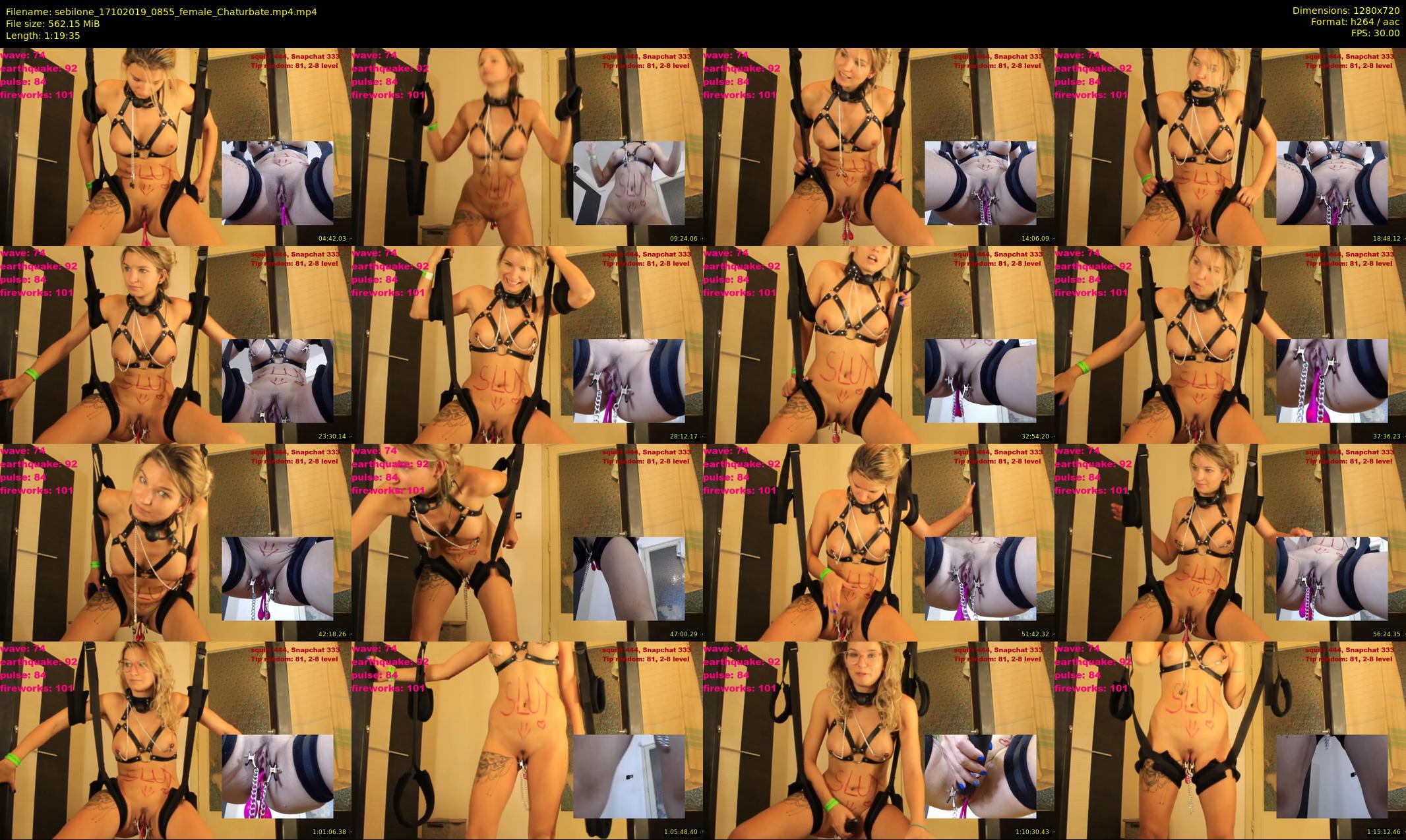 sebilone — 80 minute Chaturbate couple cam show recording, 720p, Oct 17, 2019