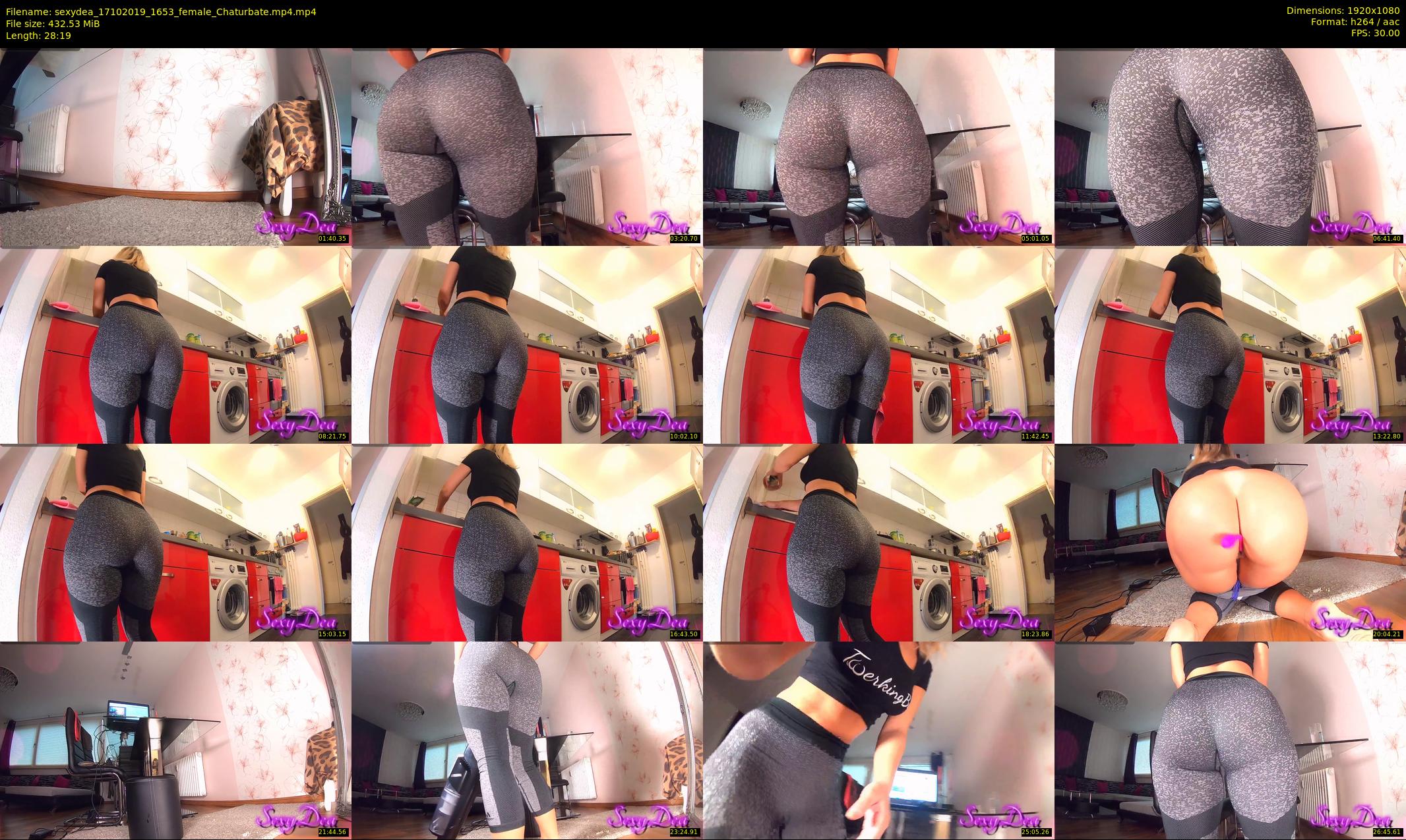 sexydea — 29 minute Chaturbate female cam show recording, 1080p, Oct 17, 2019