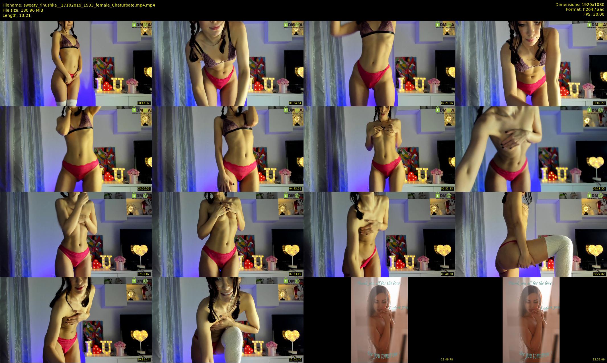 sweety_rinushka_ — 14 minute Chaturbate female cam show recording, 1080p, Oct 17, 2019