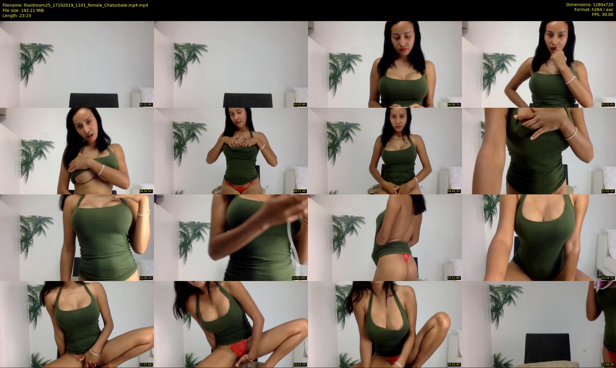thaidream25 — 24 minute Chaturbate female cam show recording, 720p, Oct 17, 2019