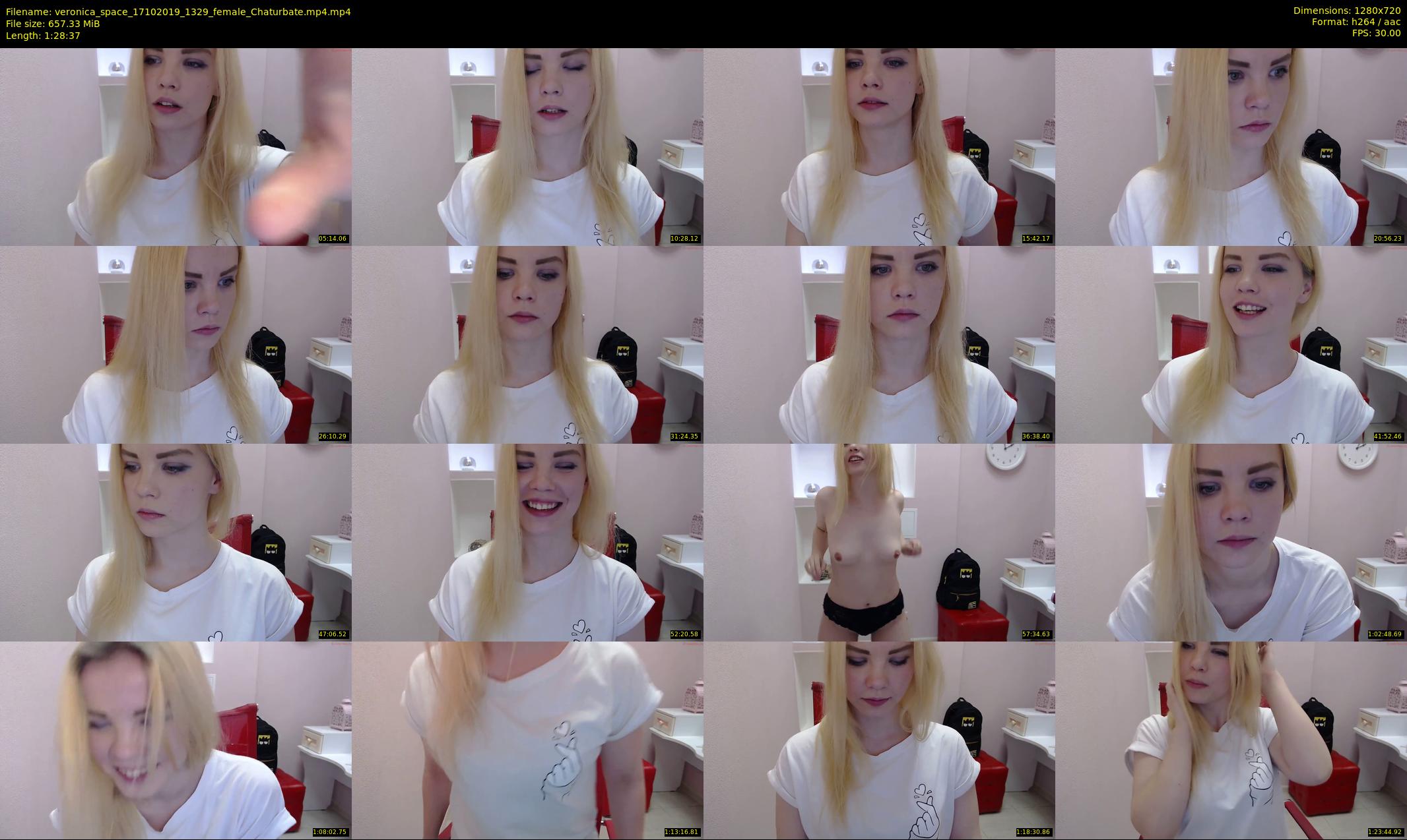 veronica_space — 89 minute Chaturbate female cam show recording, 720p, Oct 17, 2019