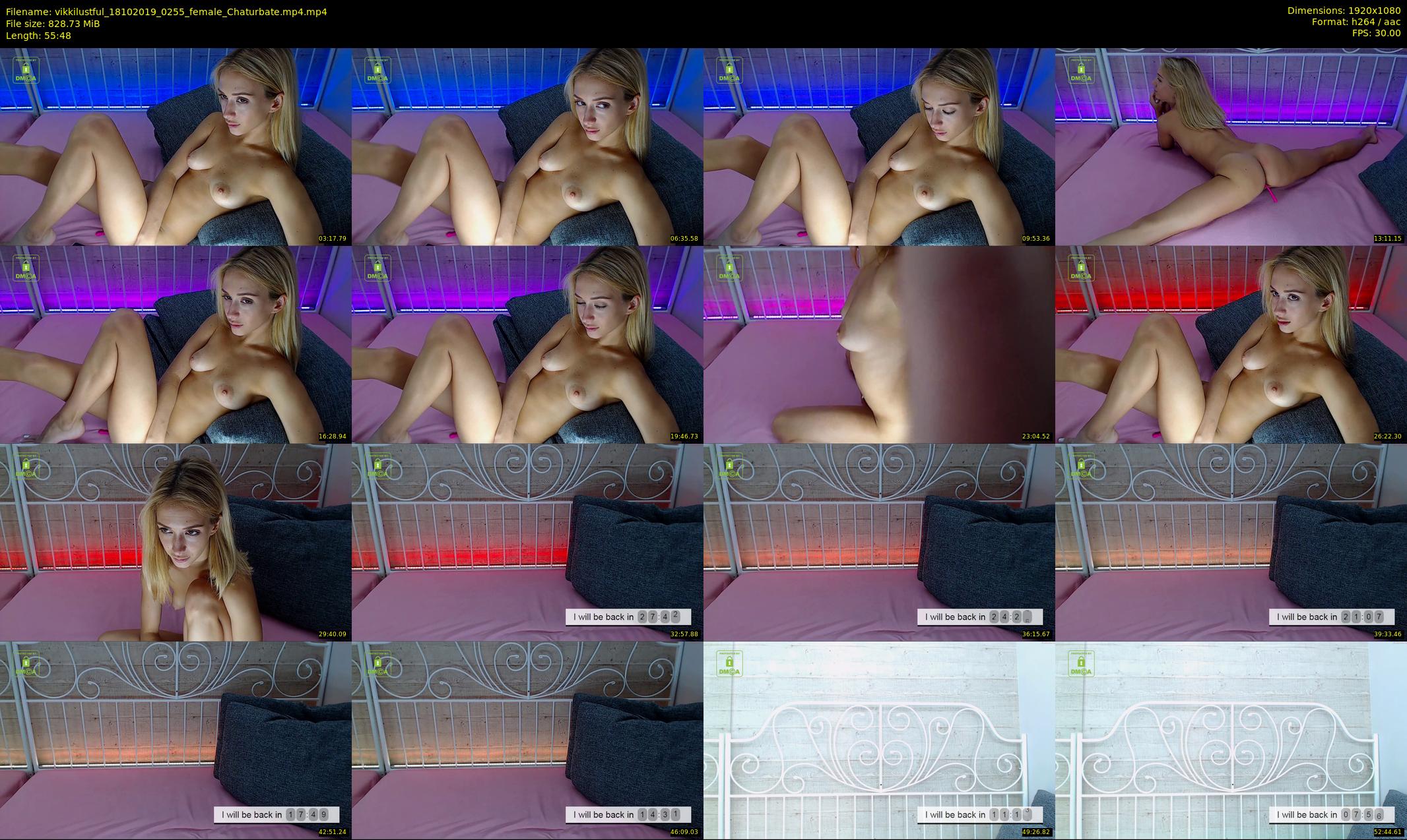 vikkilustful — 56 minute Chaturbate female cam show recording, 1080p, Oct 18, 2019