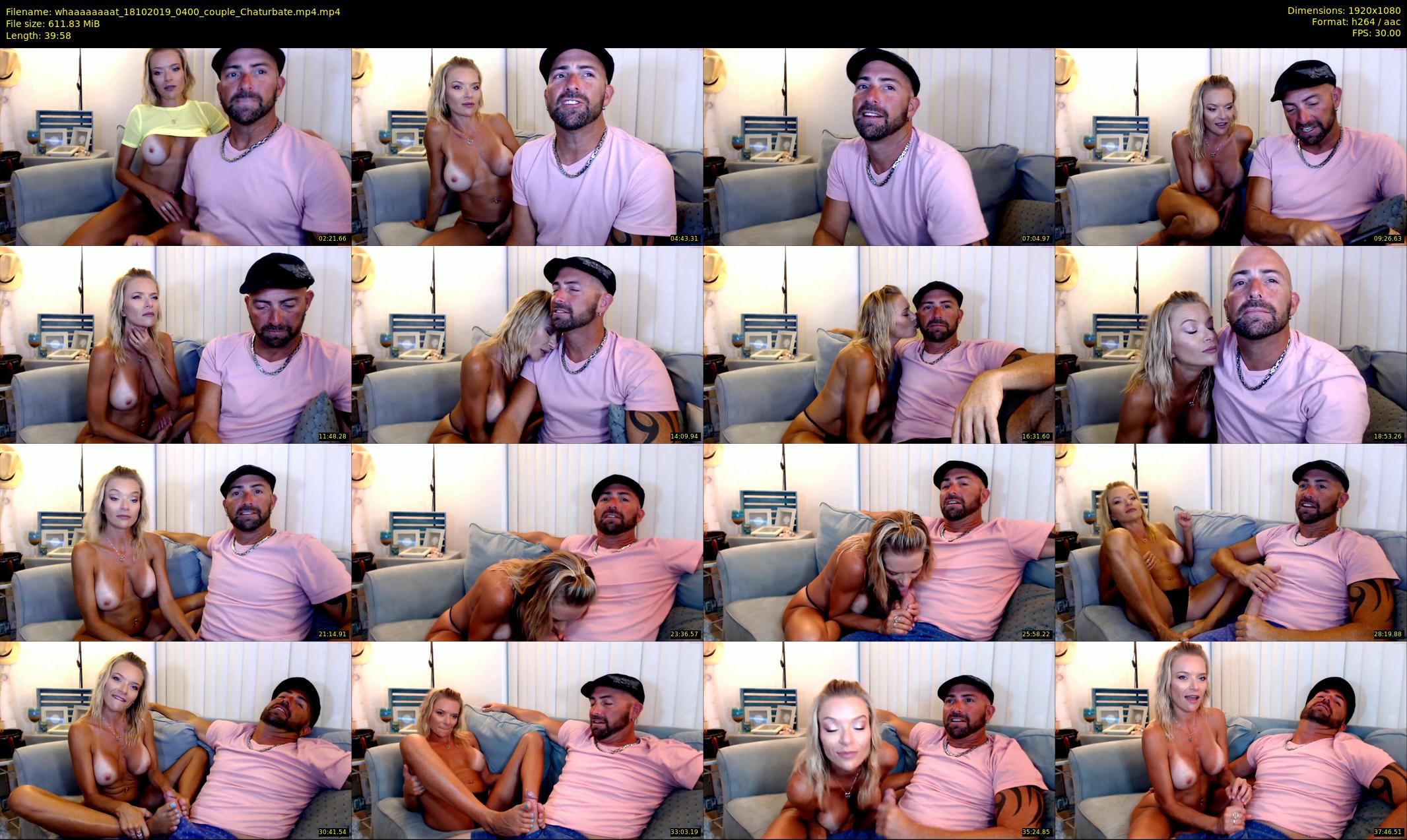 whaaaaaaaat — 40 minute Chaturbate couple cam show recording, 1080p, Oct 18, 2019
