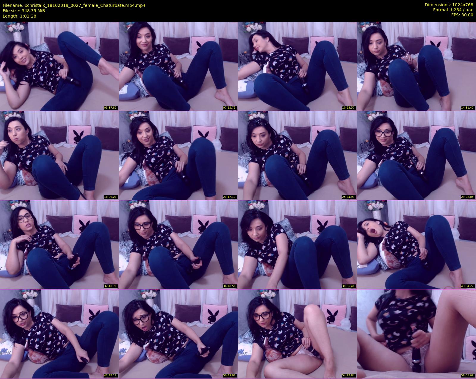 xchristalx — 62 minute Chaturbate female cam show recording, 720p, Oct 18, 2019