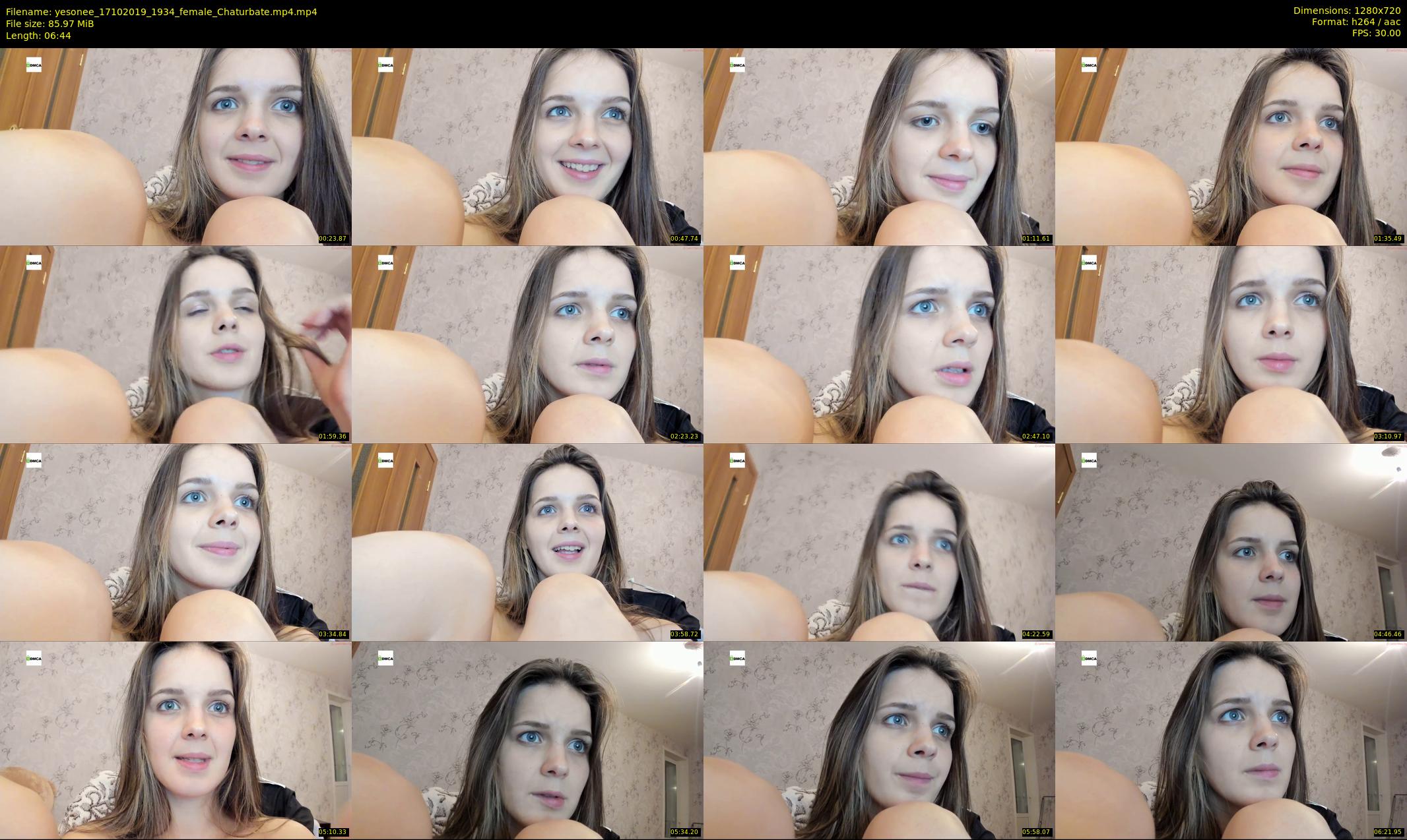 yesonee — 7 minute Chaturbate female cam show recording, 720p, Oct 17, 2019