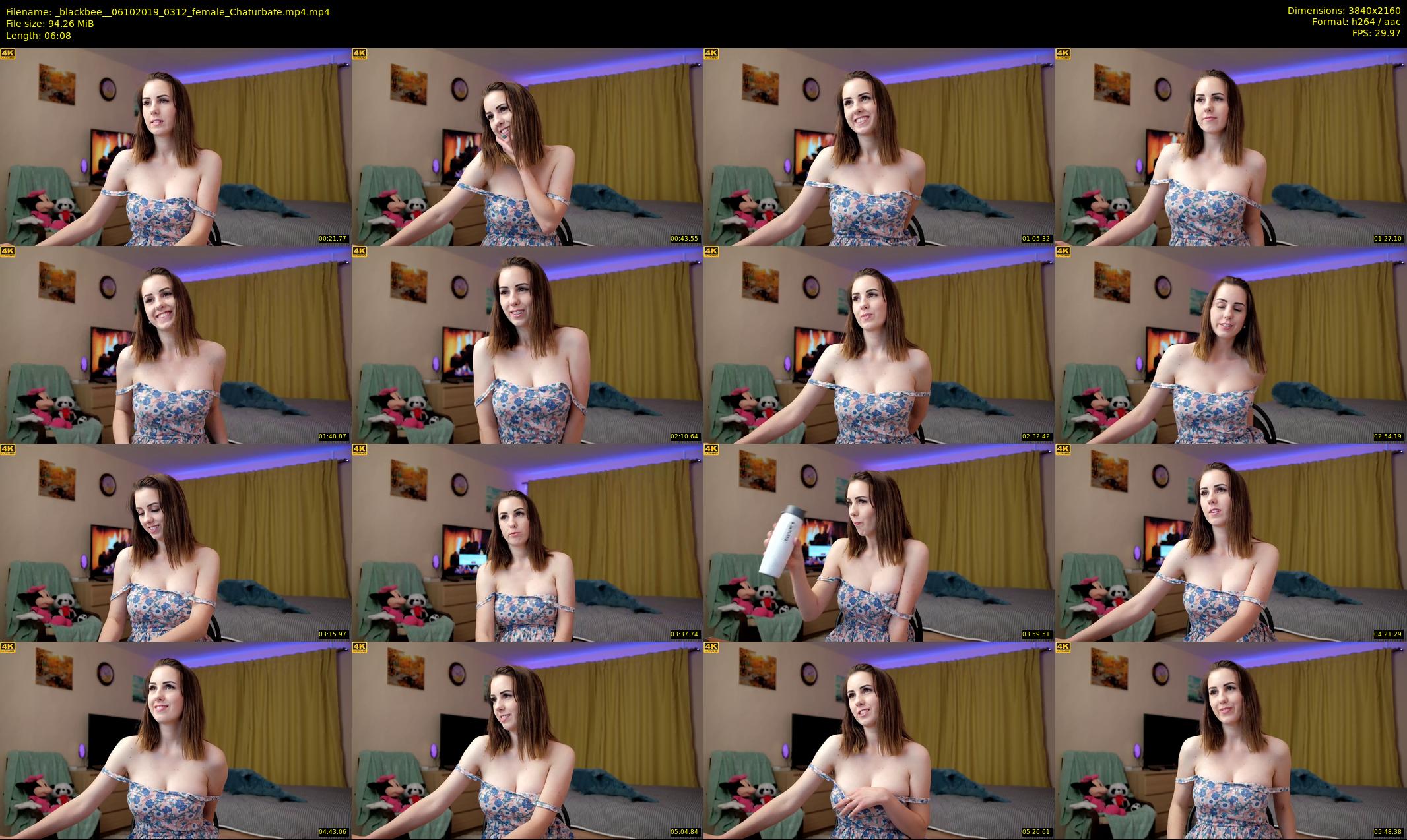 _blackbee_ — 7 minute Chaturbate female cam show recording, 4K, Oct 6, 2019