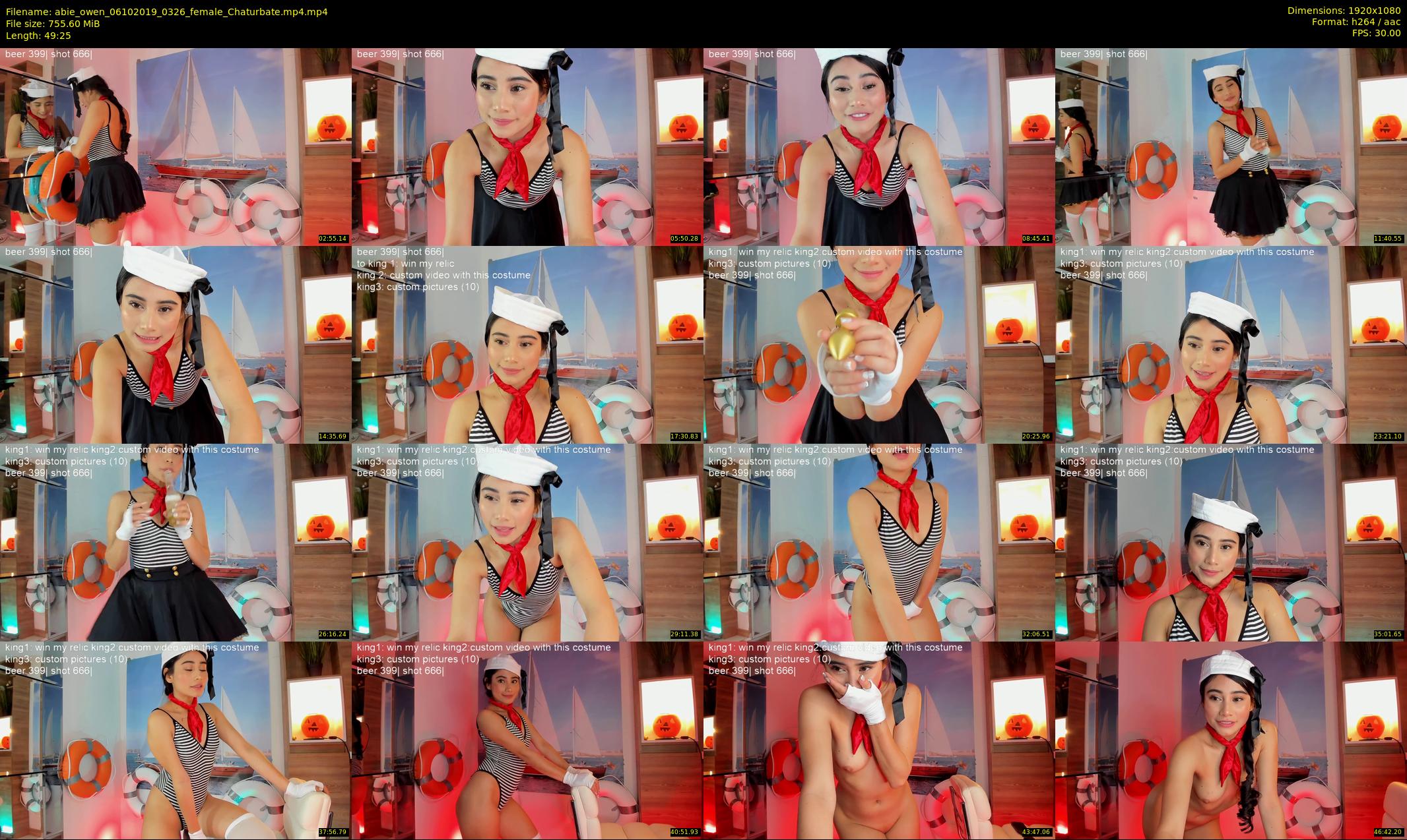 abie_owen — 50 minute Chaturbate female cam show recording, 1080p, Oct 6, 2019