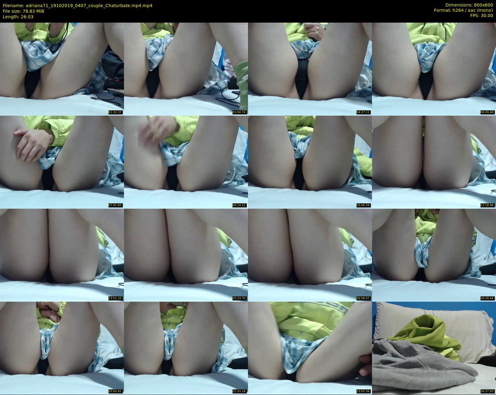 adriana71 — 27 minute Chaturbate couple cam show recording, 480p, Oct 19, 2019