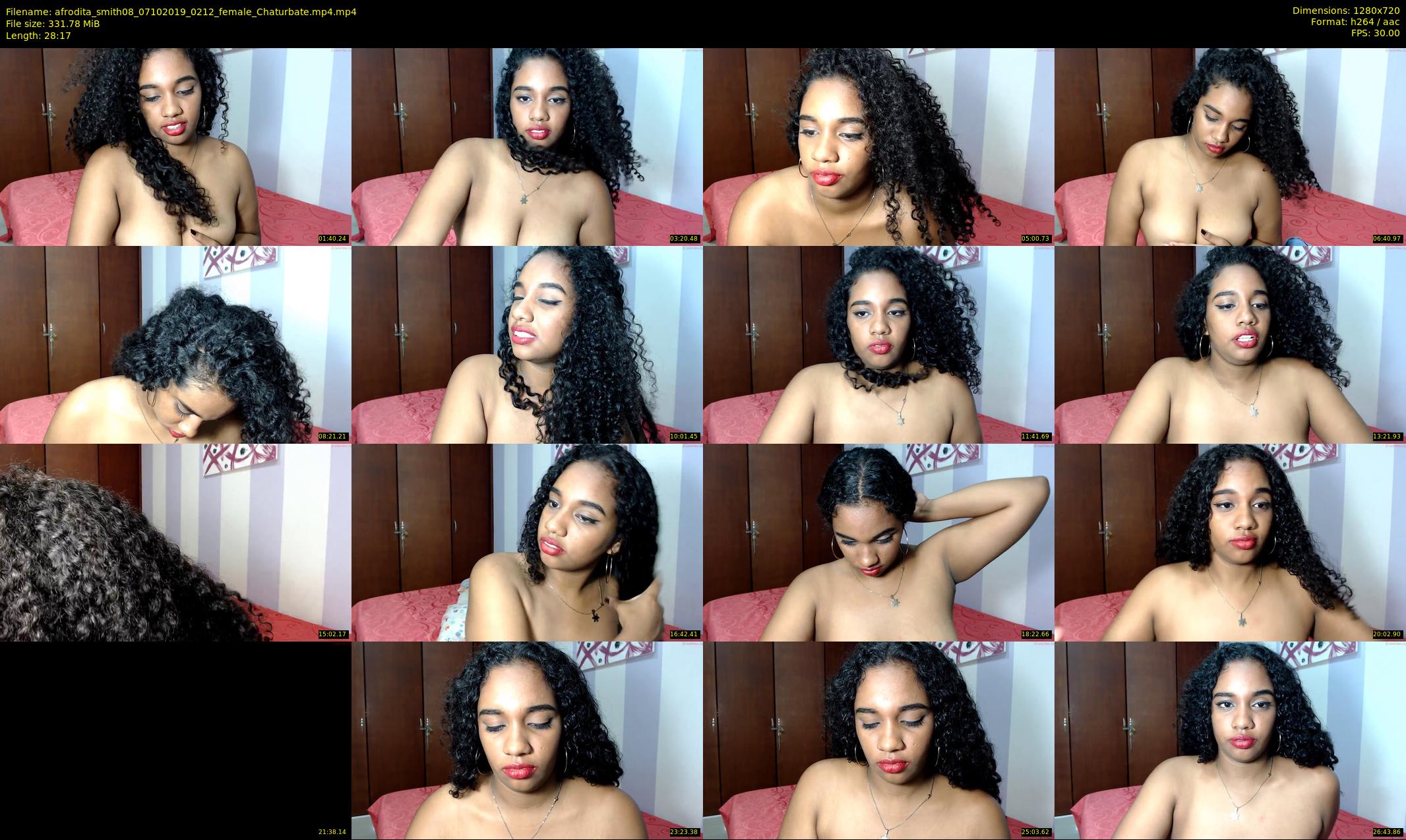 afrodita_smith08 — 29 minute Chaturbate female cam show recording, 720p, Oct 7, 2019