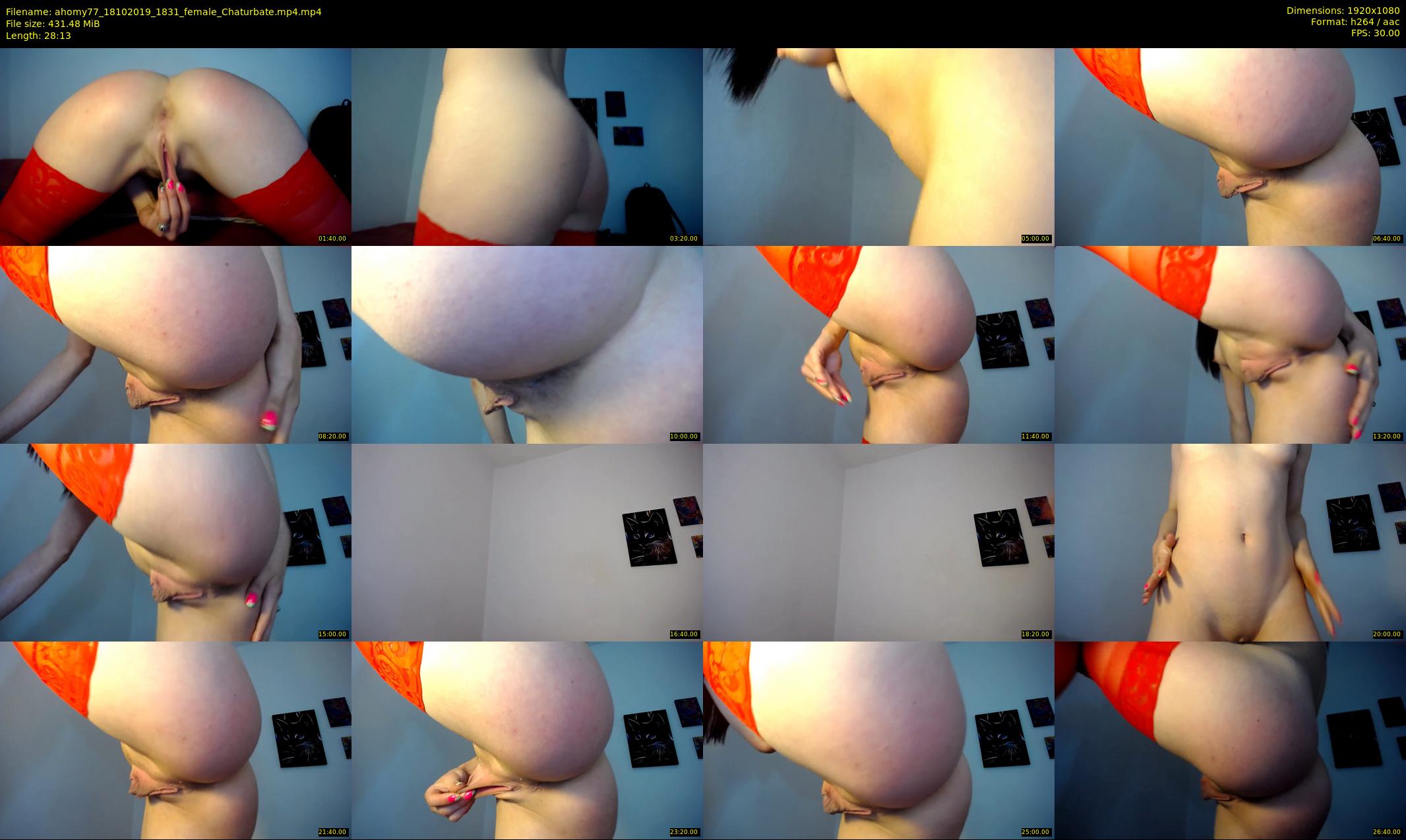 ahomy77 — 29 minute Chaturbate female cam show recording, 1080p, Oct 18, 2019