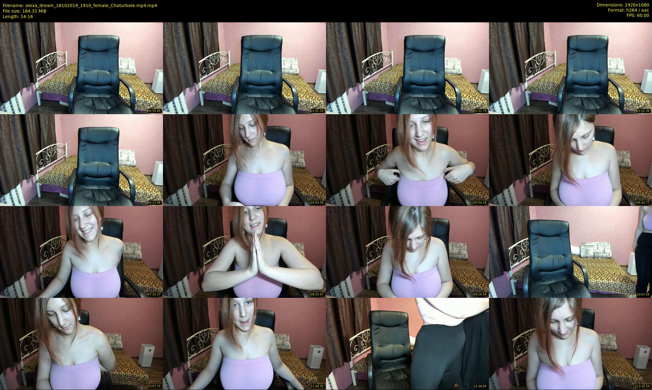 alexa_dream — 15 minute Chaturbate female cam show recording, 1080p, Oct 18, 2019