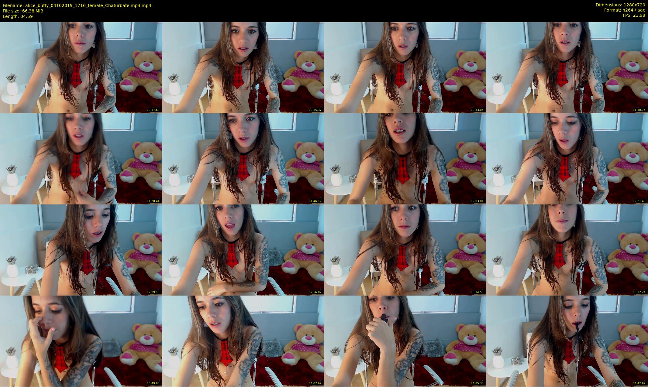 alice_buffy — 5 minute Chaturbate female cam show recording, 720p, Oct 4, 2019