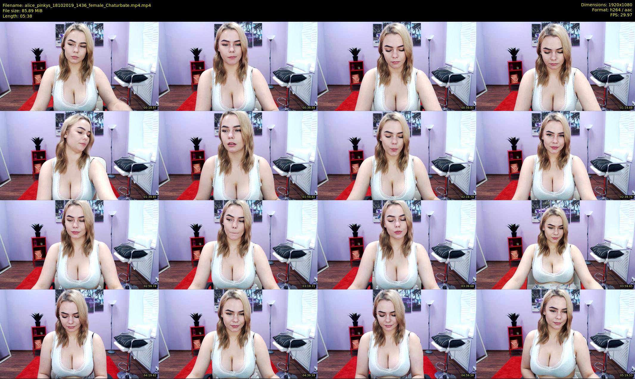 alice_pinkys — 6 minute Chaturbate female cam show recording, 1080p, Oct 18, 2019