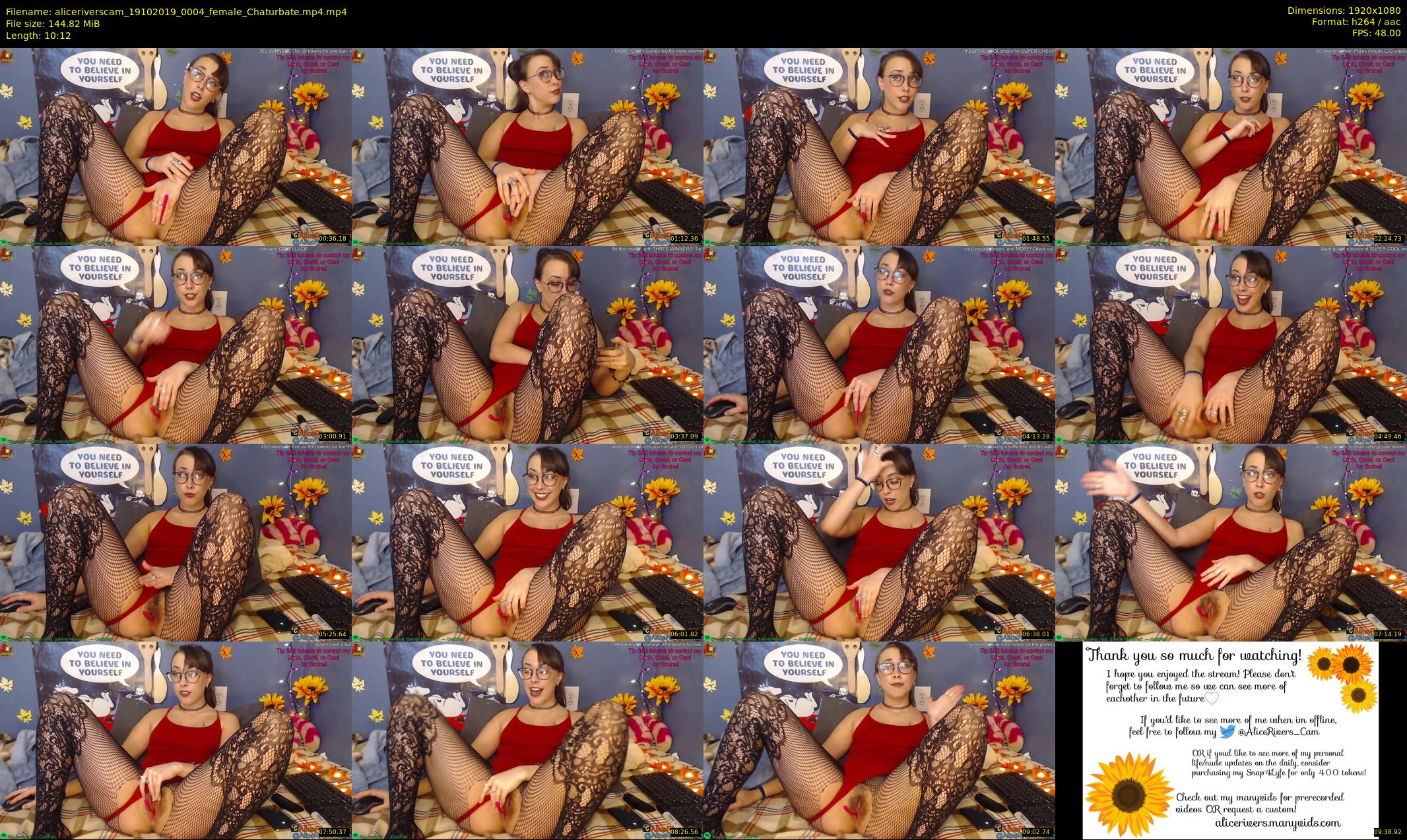 aliceriverscam — 11 minute Chaturbate female cam show recording, 1080p, Oct 19, 2019