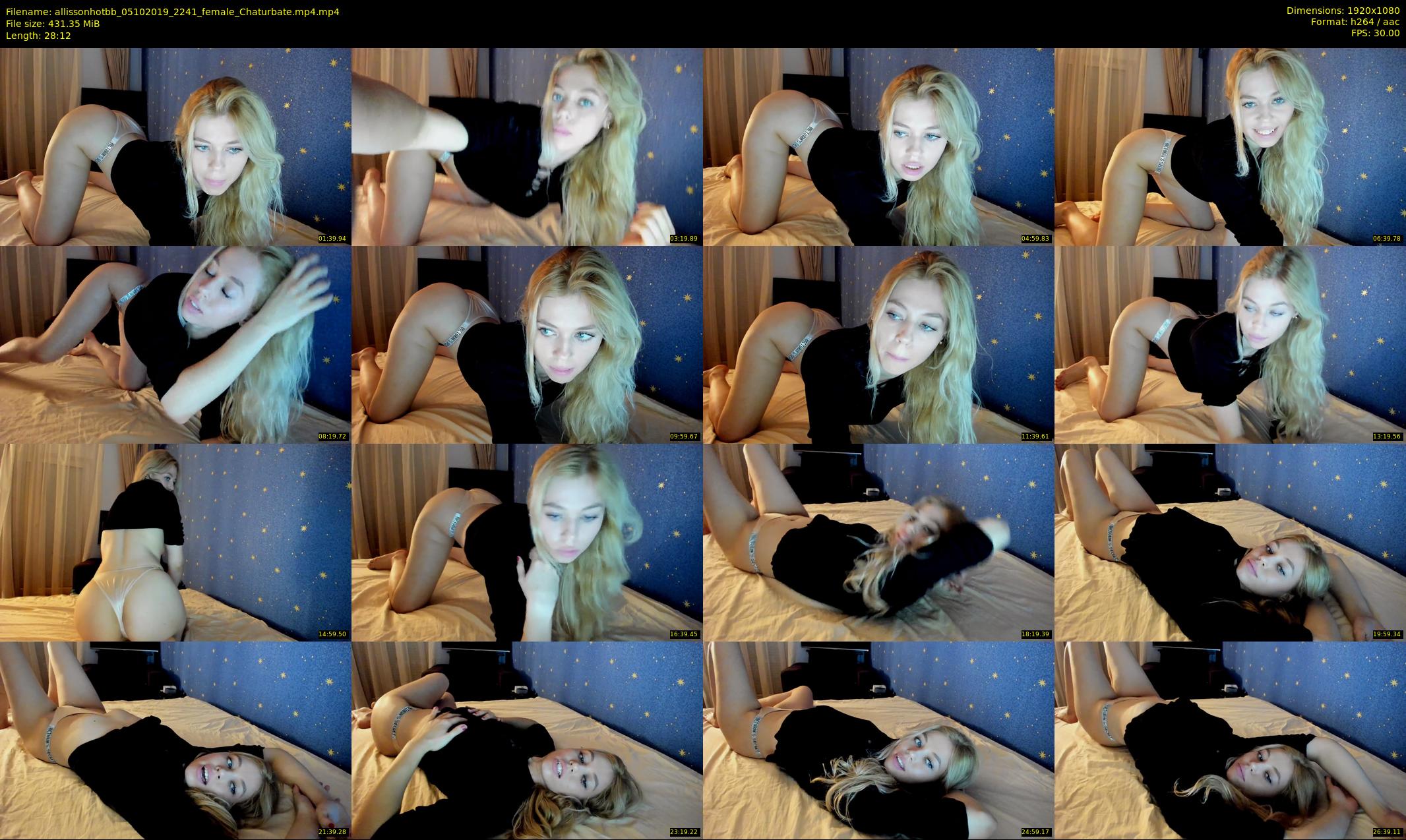 allissonhotbb — 29 minute Chaturbate female cam show recording, 1080p, Oct 5, 2019