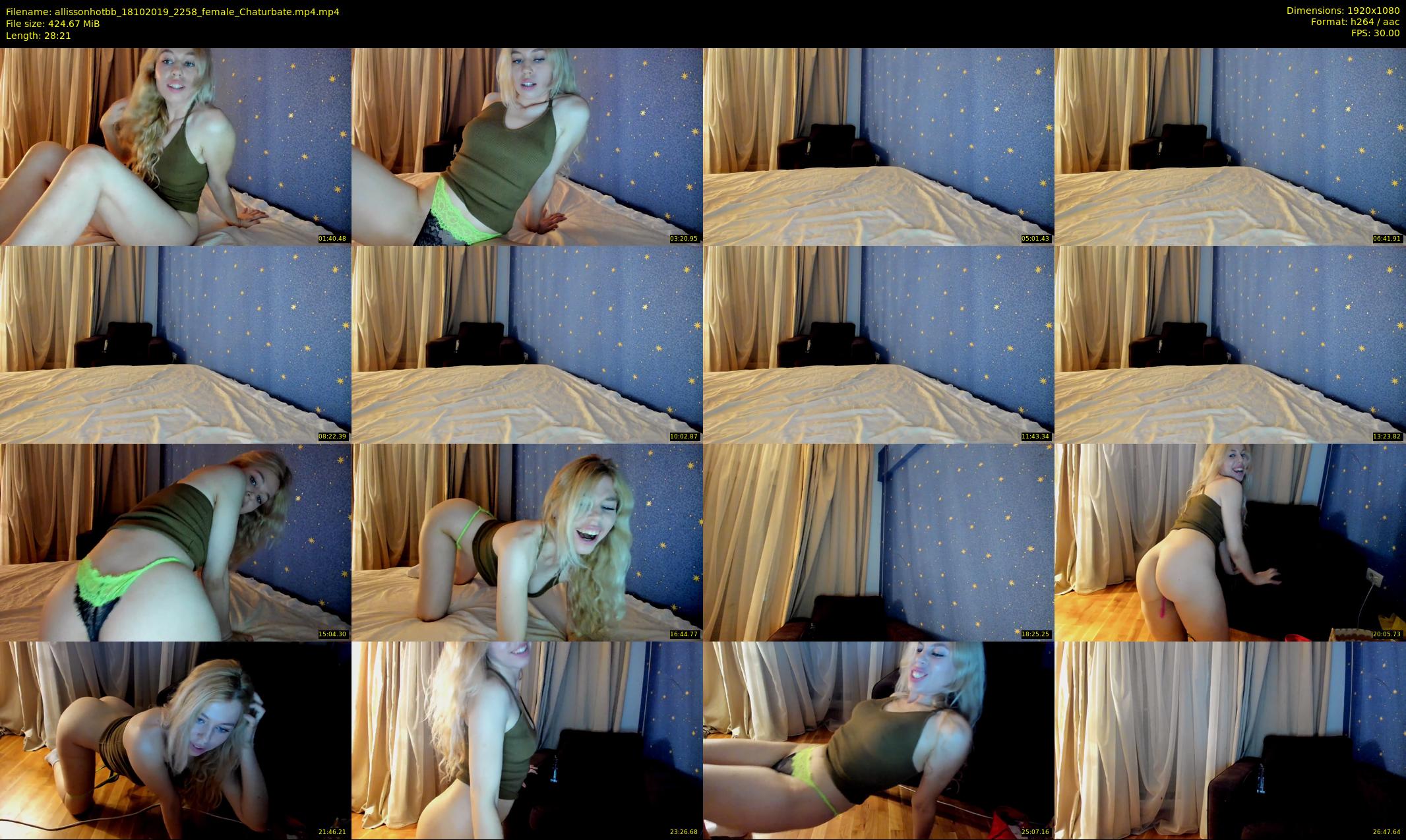 allissonhotbb — 29 minute Chaturbate female cam show recording, 1080p, Oct 18, 2019