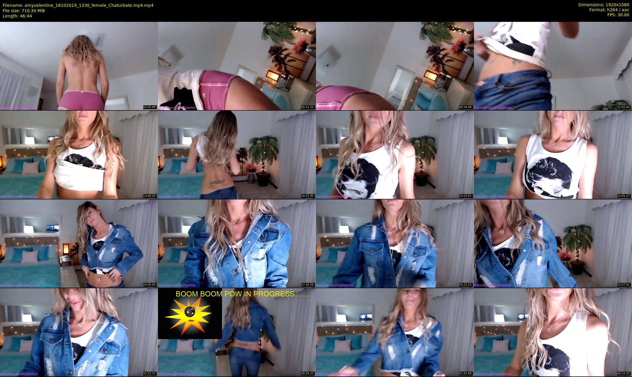 amyvalentine — 47 minute Chaturbate female cam show recording, 1080p, Oct 18, 2019