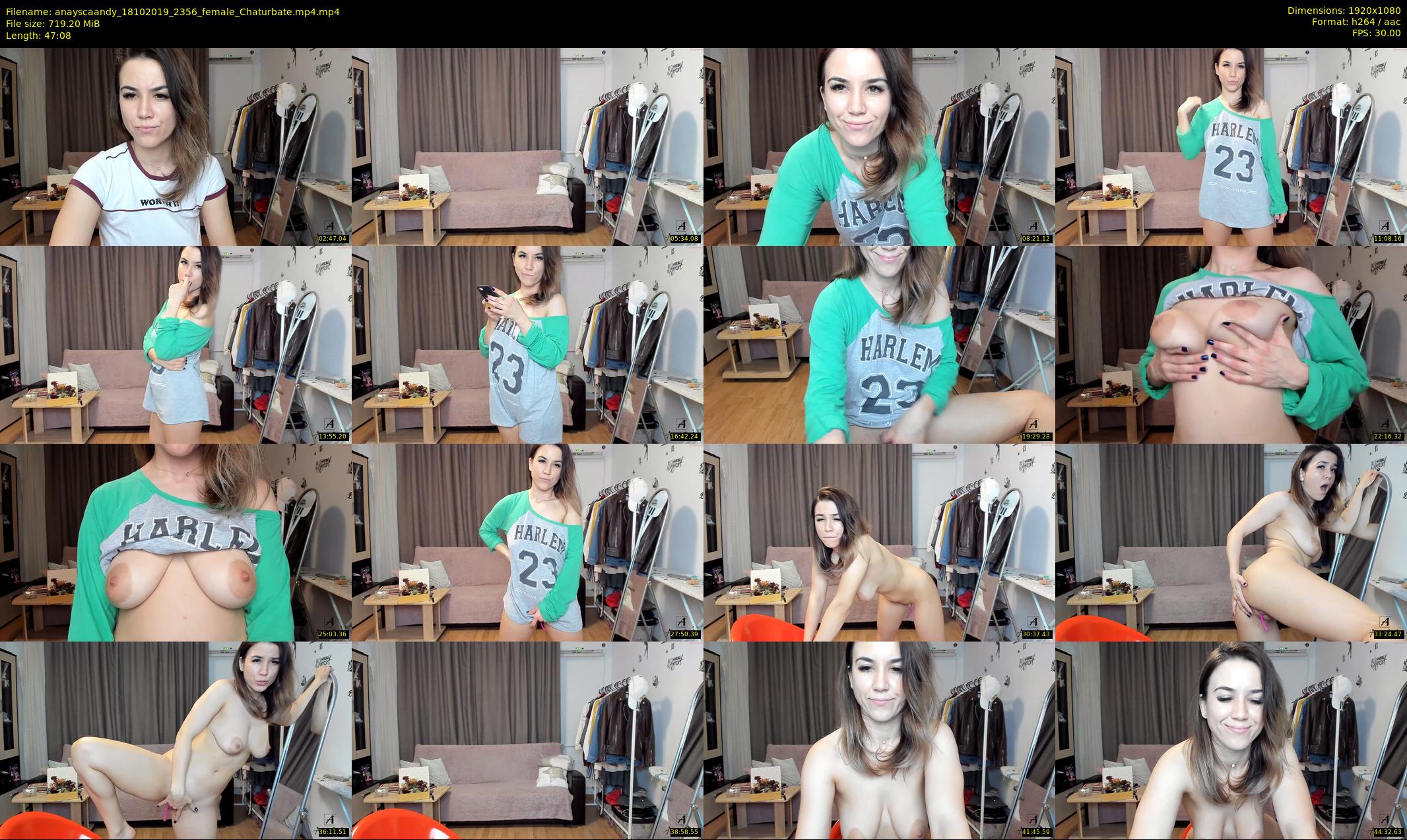 anayscaandy — 48 minute Chaturbate female cam show recording, 1080p, Oct 18, 2019