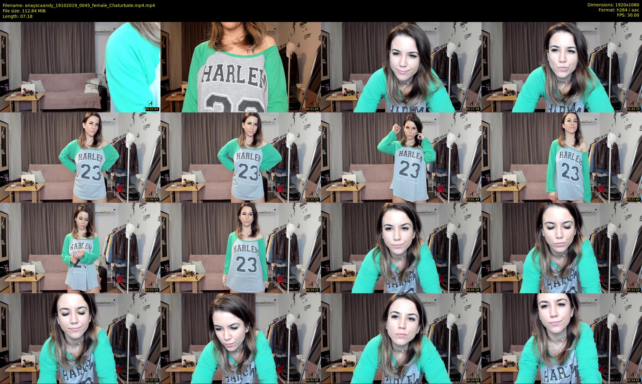 anayscaandy — 8 minute Chaturbate female cam show recording, 1080p, Oct 19, 2019