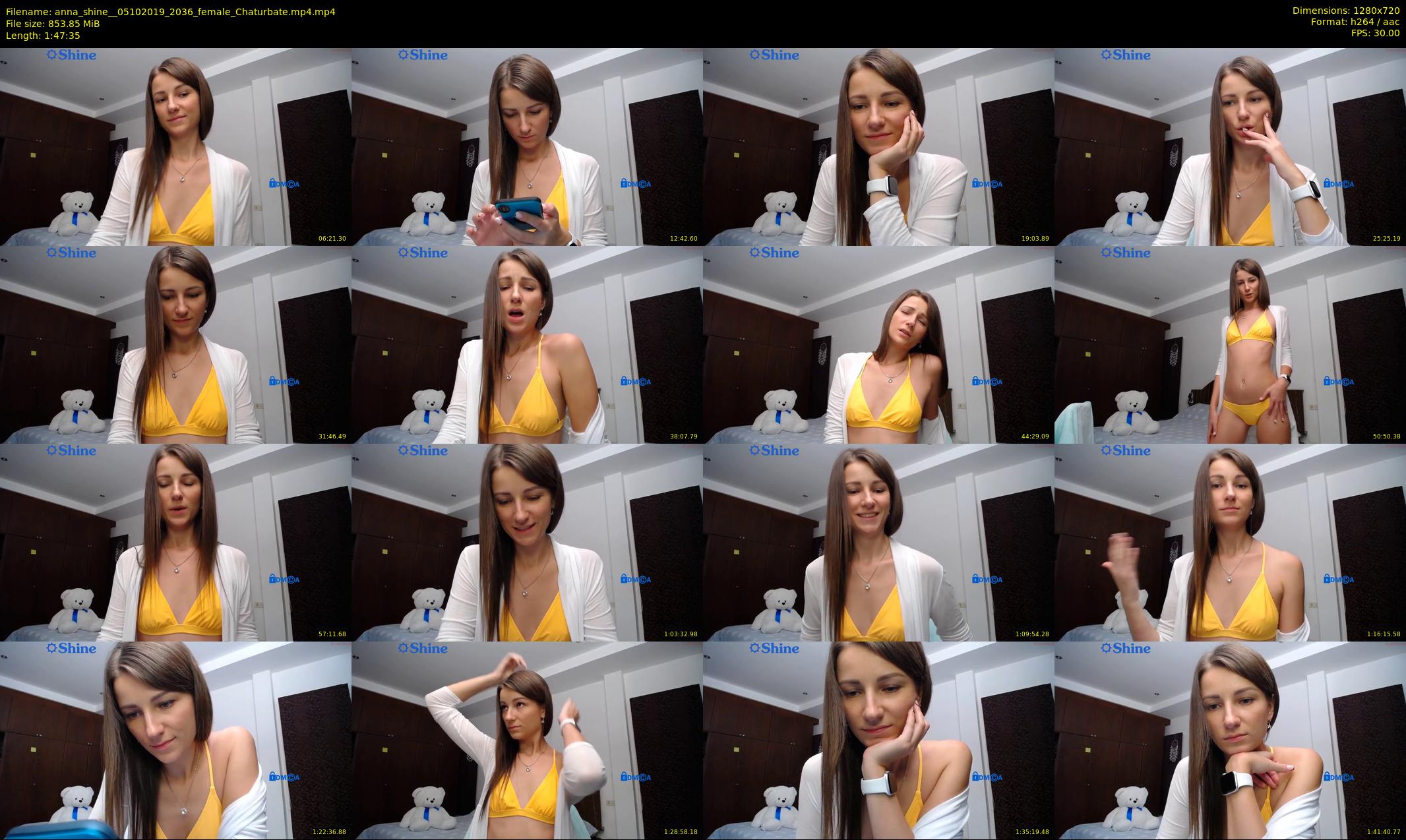 anna_shine_ — 108 minute Chaturbate female cam show recording, 720p, Oct 5, 2019