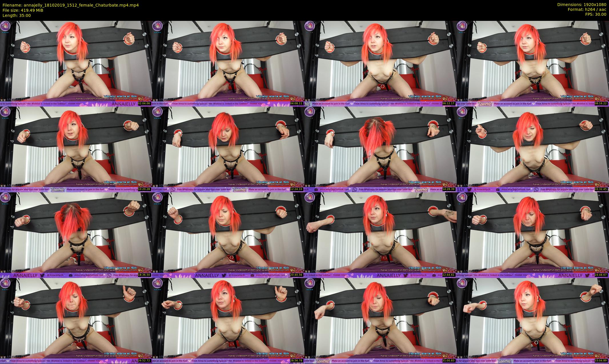 annajelly — 35 minute Chaturbate couple cam show recording, 1080p, Oct 18, 2019