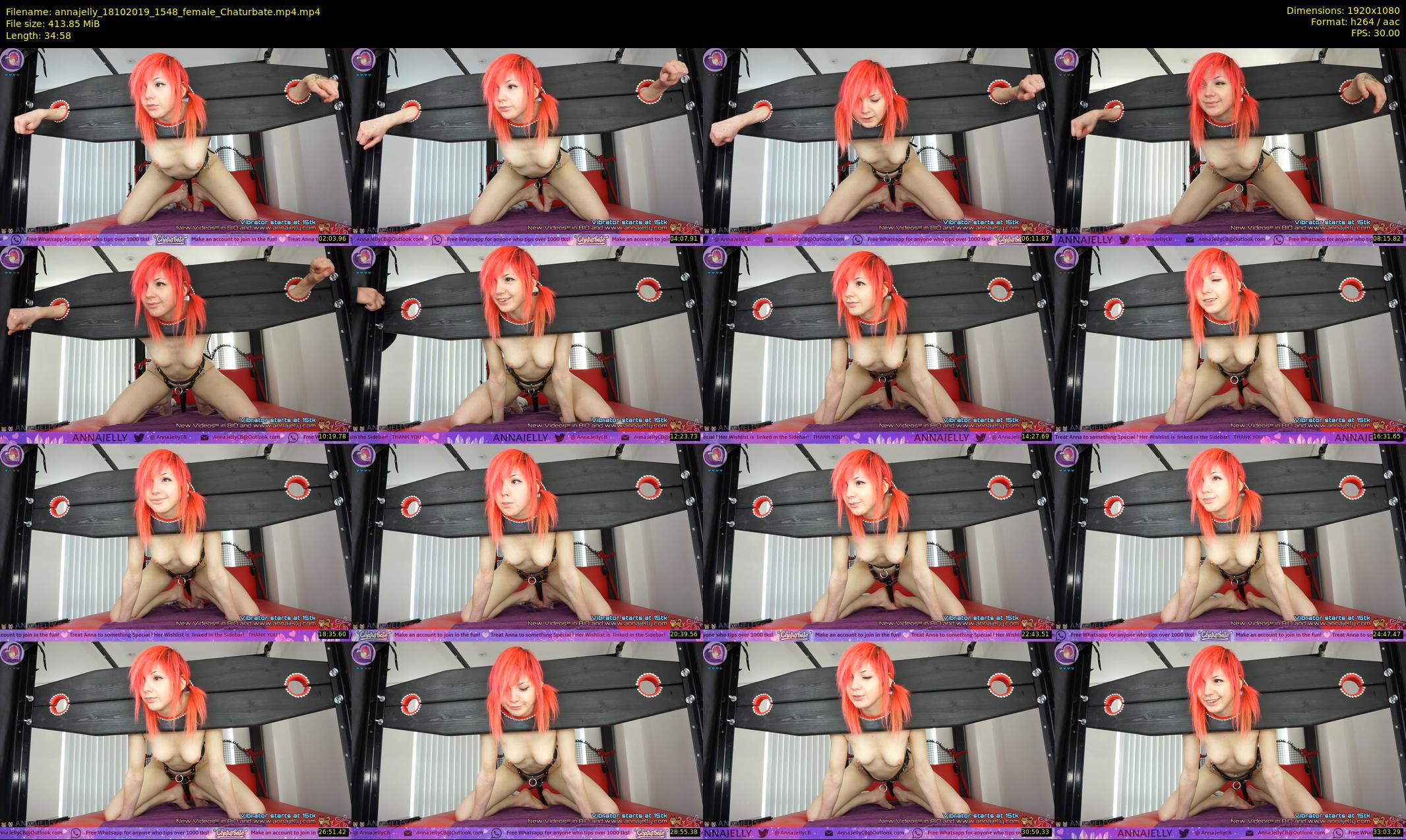 annajelly — 35 minute Chaturbate couple cam show recording, 1080p, Oct 18, 2019