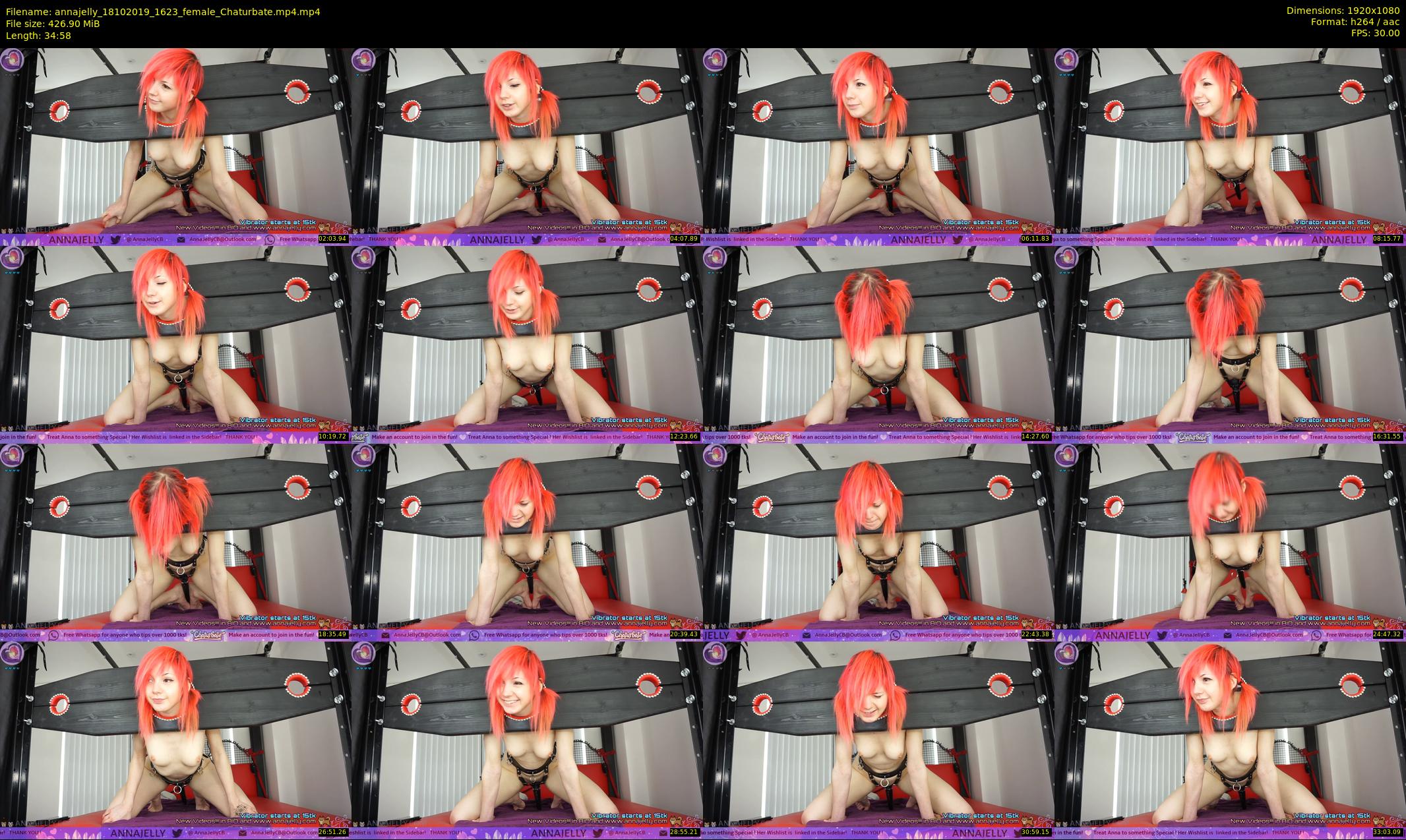 annajelly — 35 minute Chaturbate couple cam show recording, 1080p, Oct 18, 2019