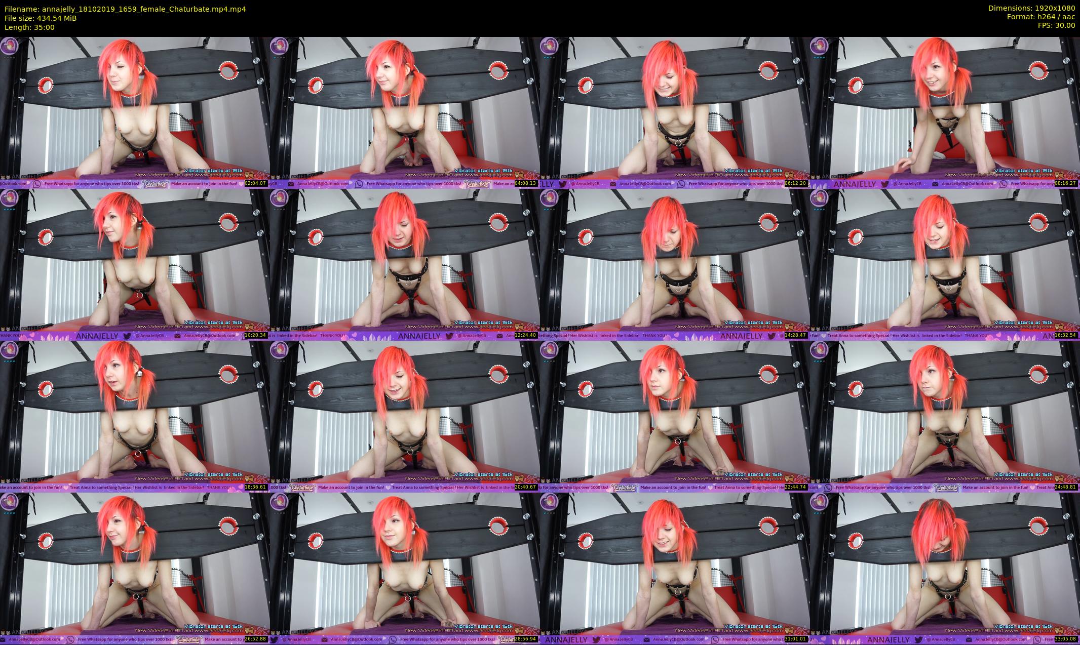 annajelly — 35 minute Chaturbate couple cam show recording, 1080p, Oct 18, 2019