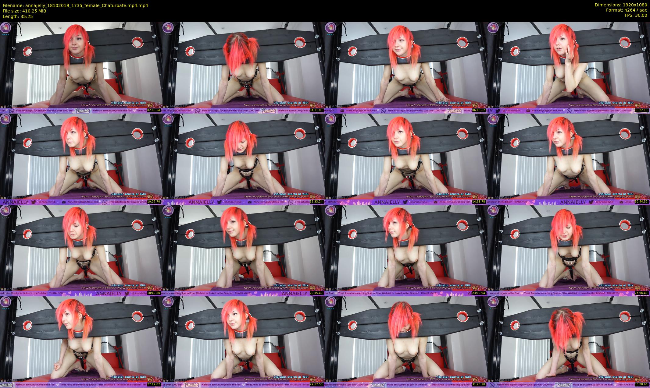annajelly — 36 minute Chaturbate couple cam show recording, 1080p, Oct 18, 2019