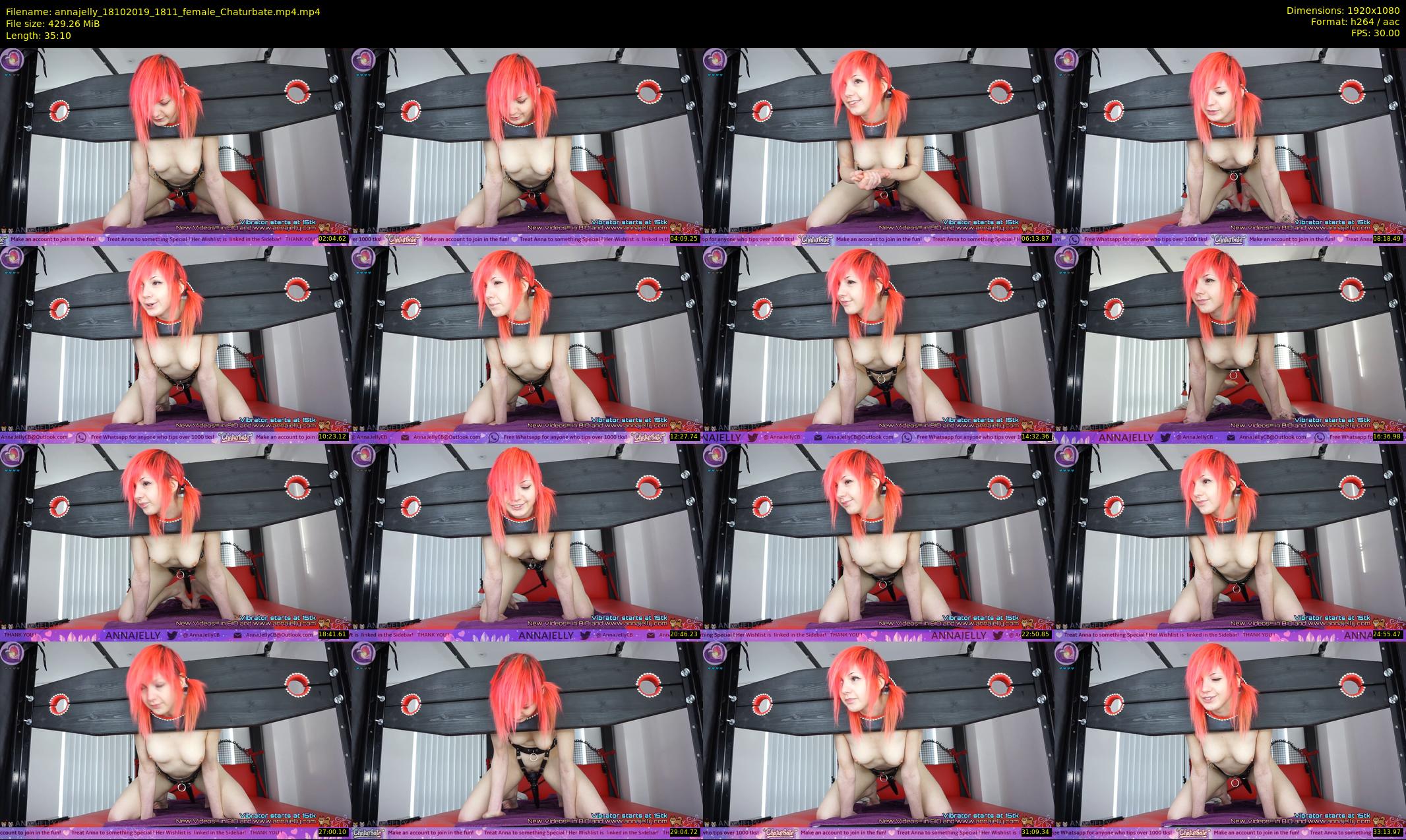 annajelly — 36 minute Chaturbate couple cam show recording, 1080p, Oct 18, 2019