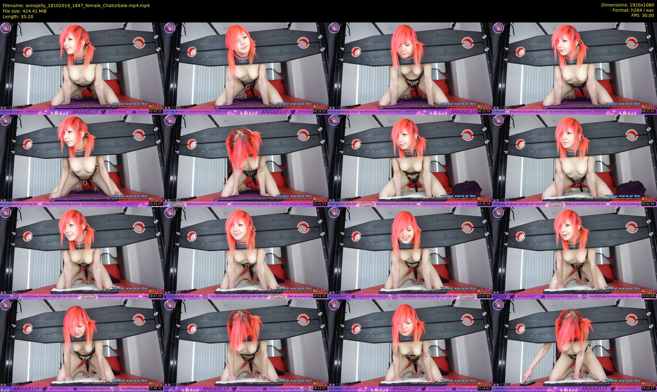 annajelly — 36 minute Chaturbate couple cam show recording, 1080p, Oct 18, 2019